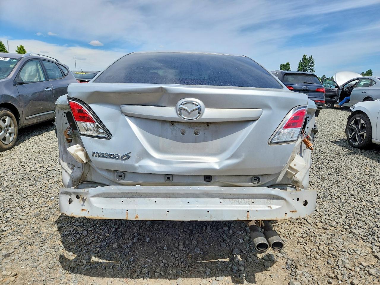 2009 Mazda 6 I Silver vin: 1YVHP81H095M50436