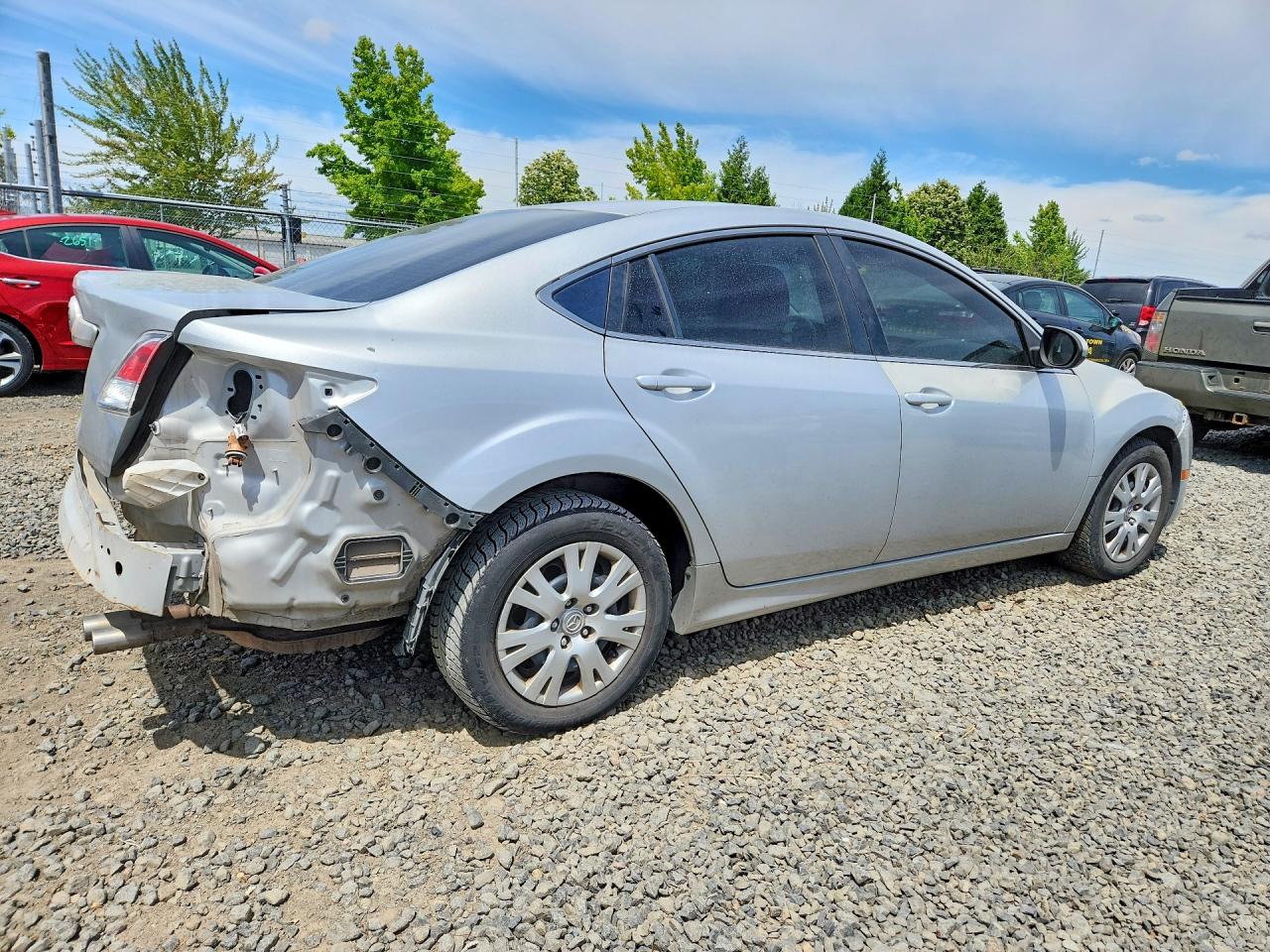 2009 Mazda 6 I Silver vin: 1YVHP81H095M50436