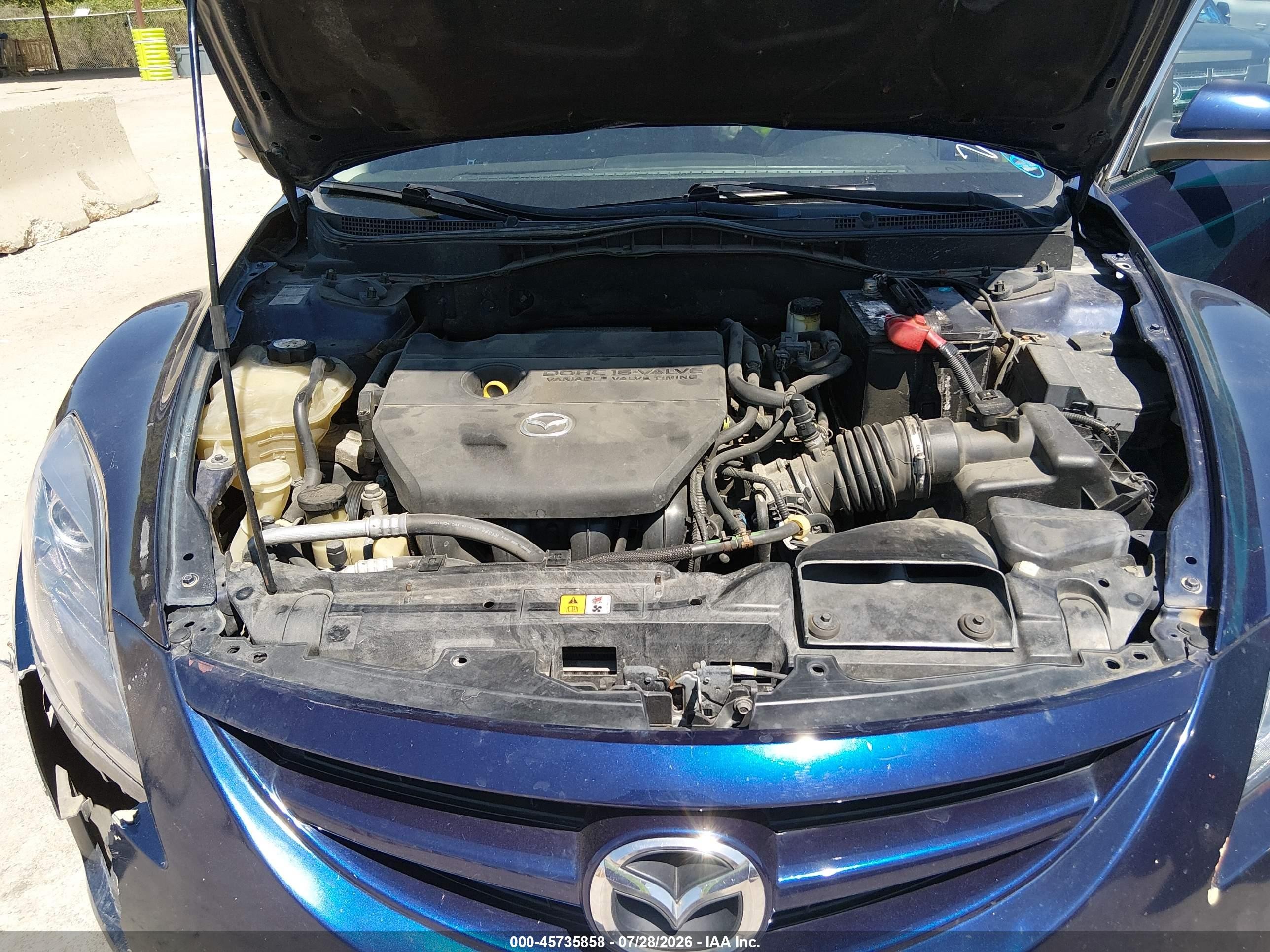 2009 Mazda Mazda6 I Sport Blue vin: 1YVHP81H995M50693