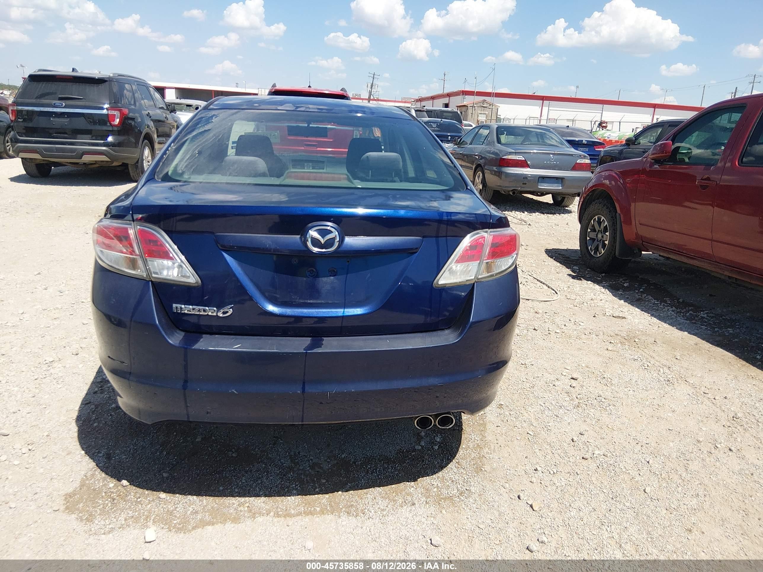 2009 Mazda Mazda6 I Sport Blue vin: 1YVHP81H995M50693