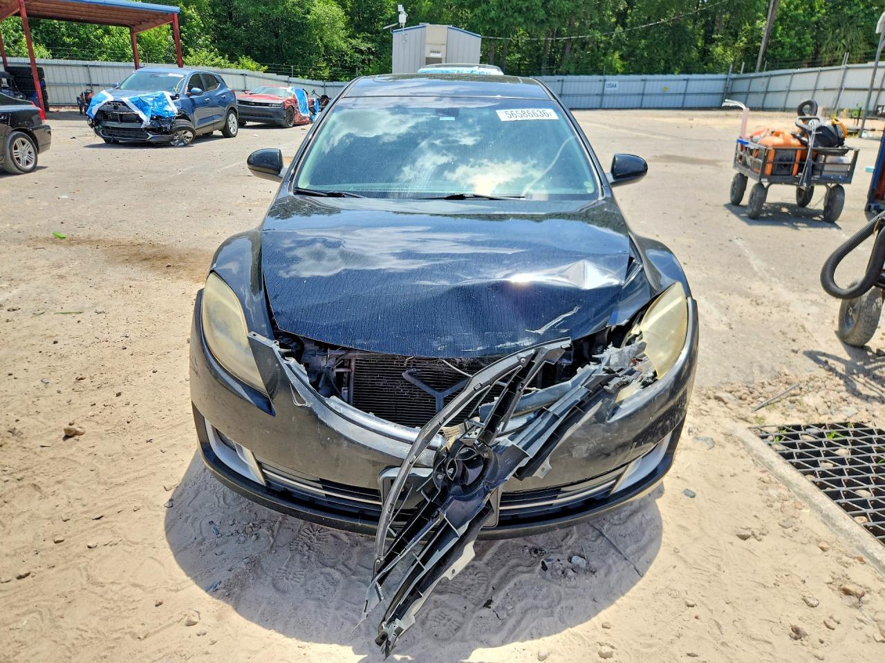 2009 Mazda 6 I Black vin: 1YVHP82A095M19205