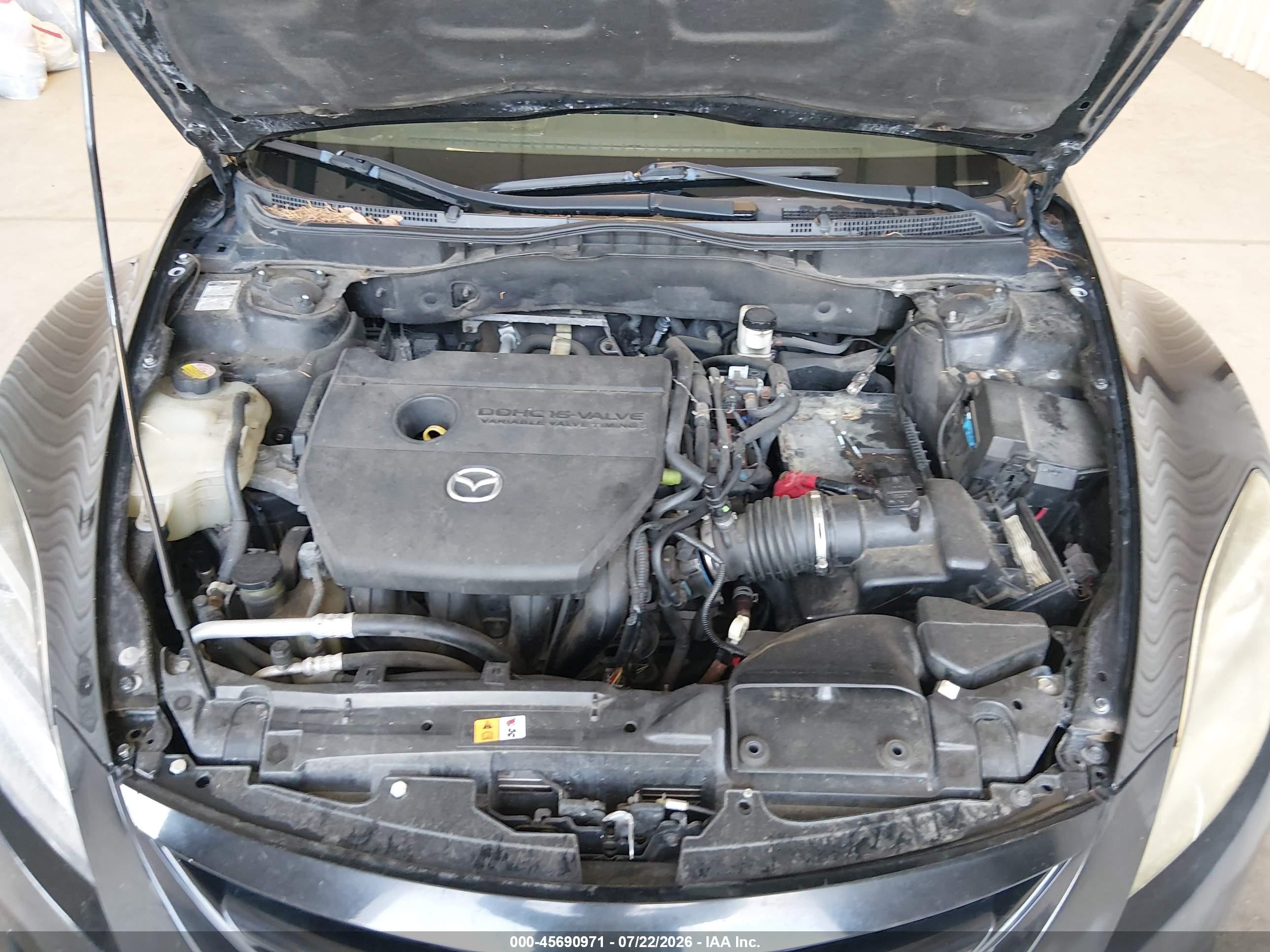 2009 Mazda Mazda6 I Touring Black vin: 1YVHP82A295M41755