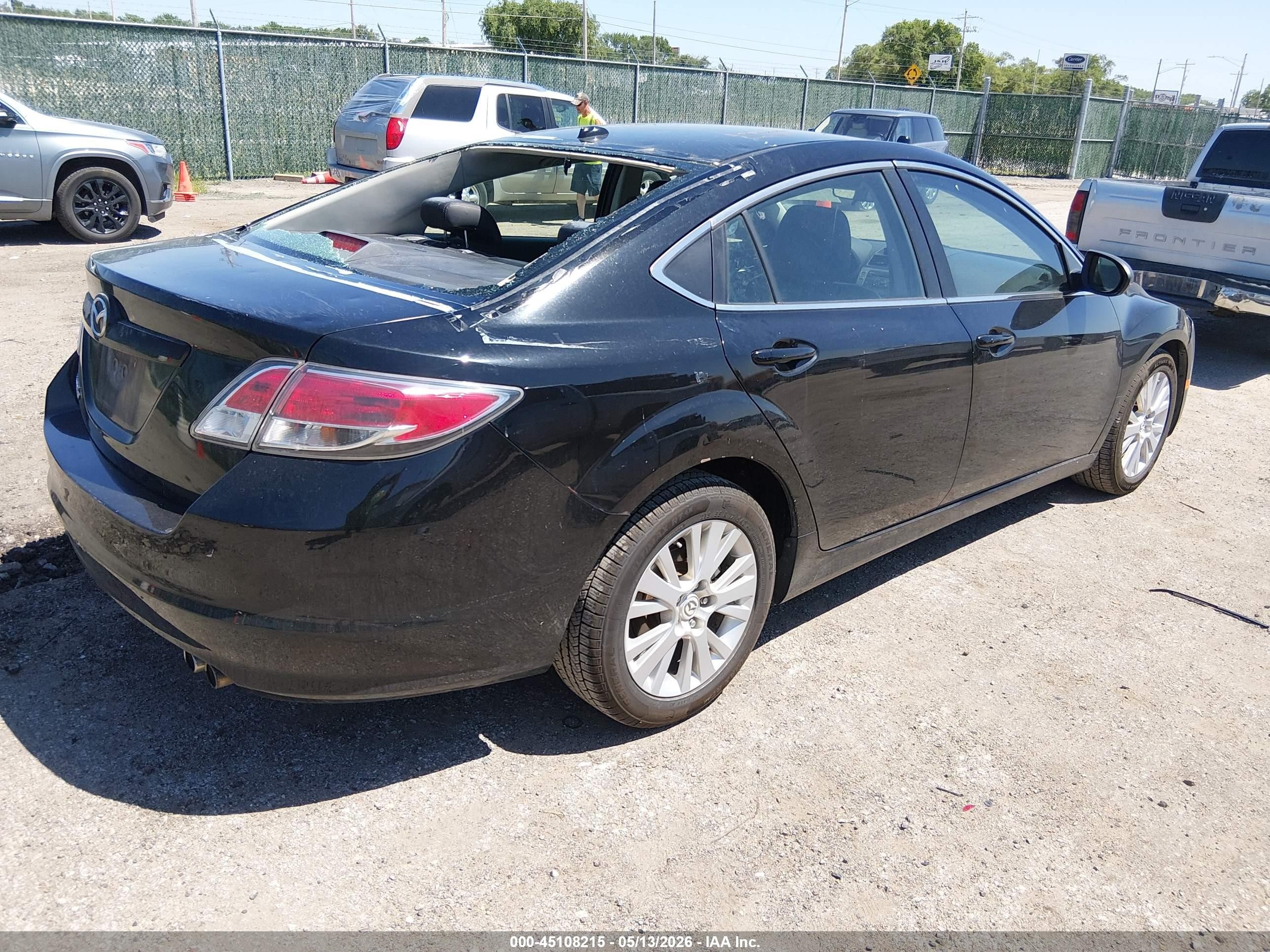 2009 Mazda Mazda6 I Touring Черный vin: 1YVHP82A495M08742