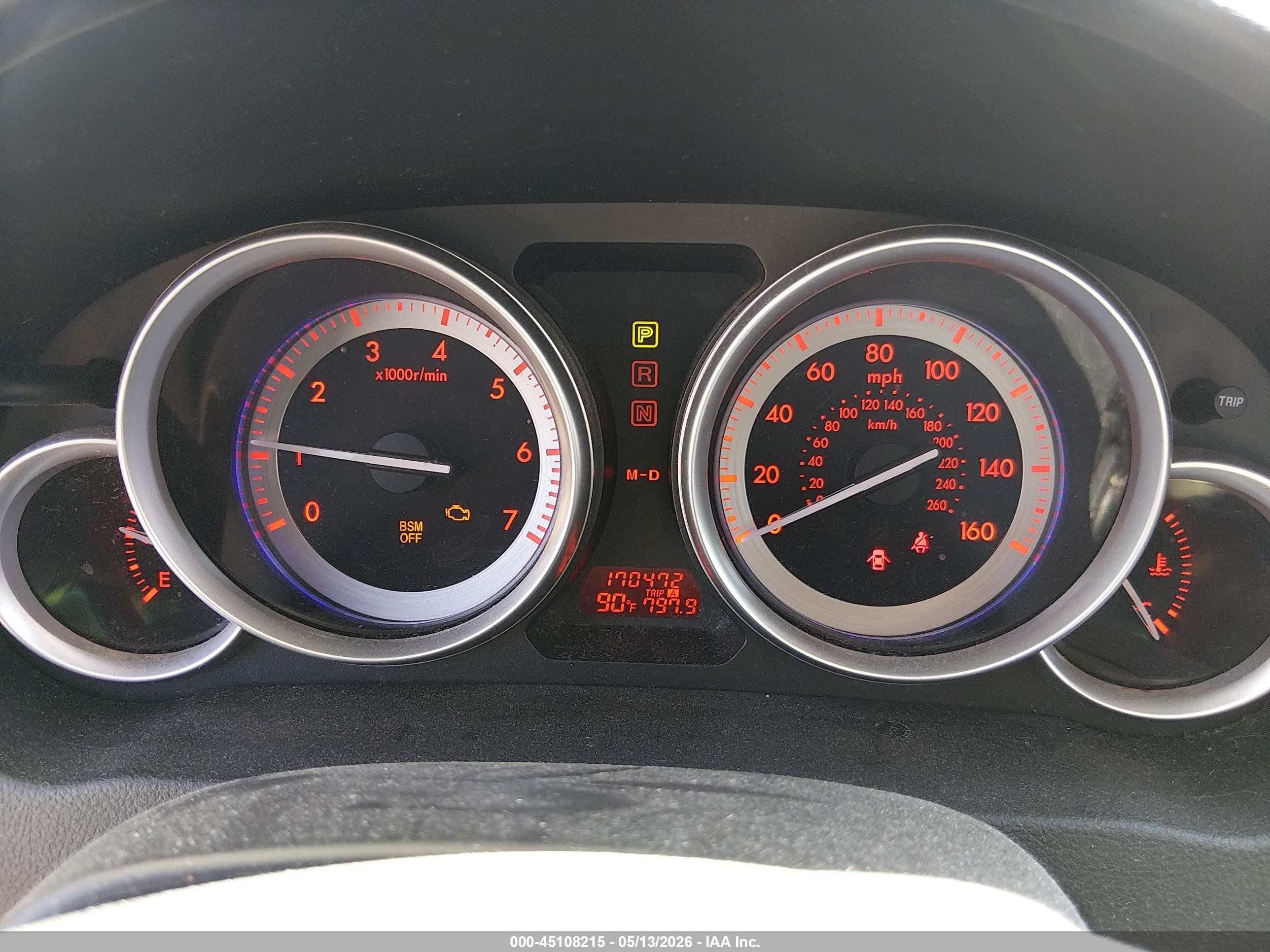 2009 Mazda Mazda6 I Touring Черный vin: 1YVHP82A495M08742