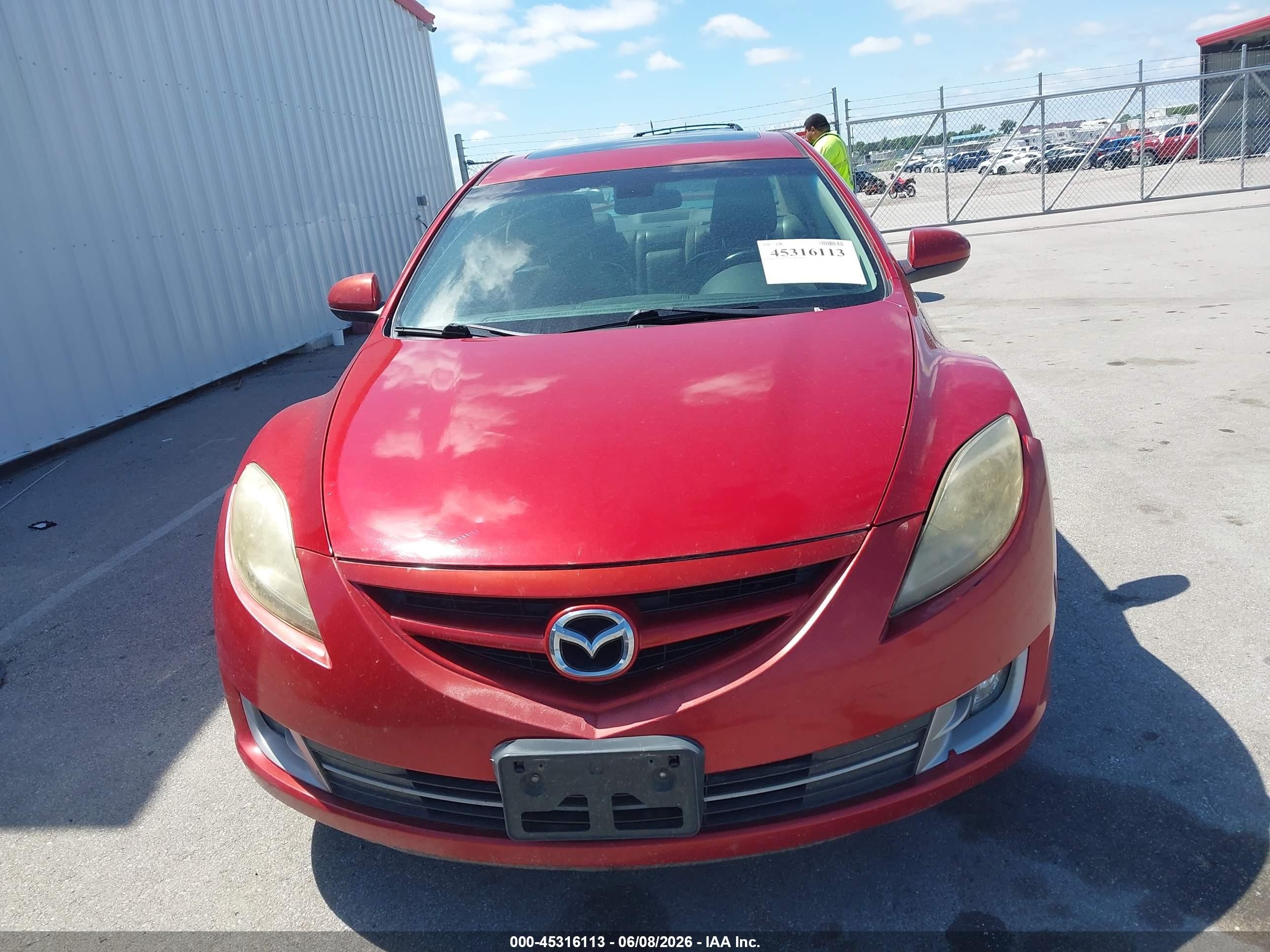 2009 Mazda Mazda6 I Touring Red vin: 1YVHP82A695M23694