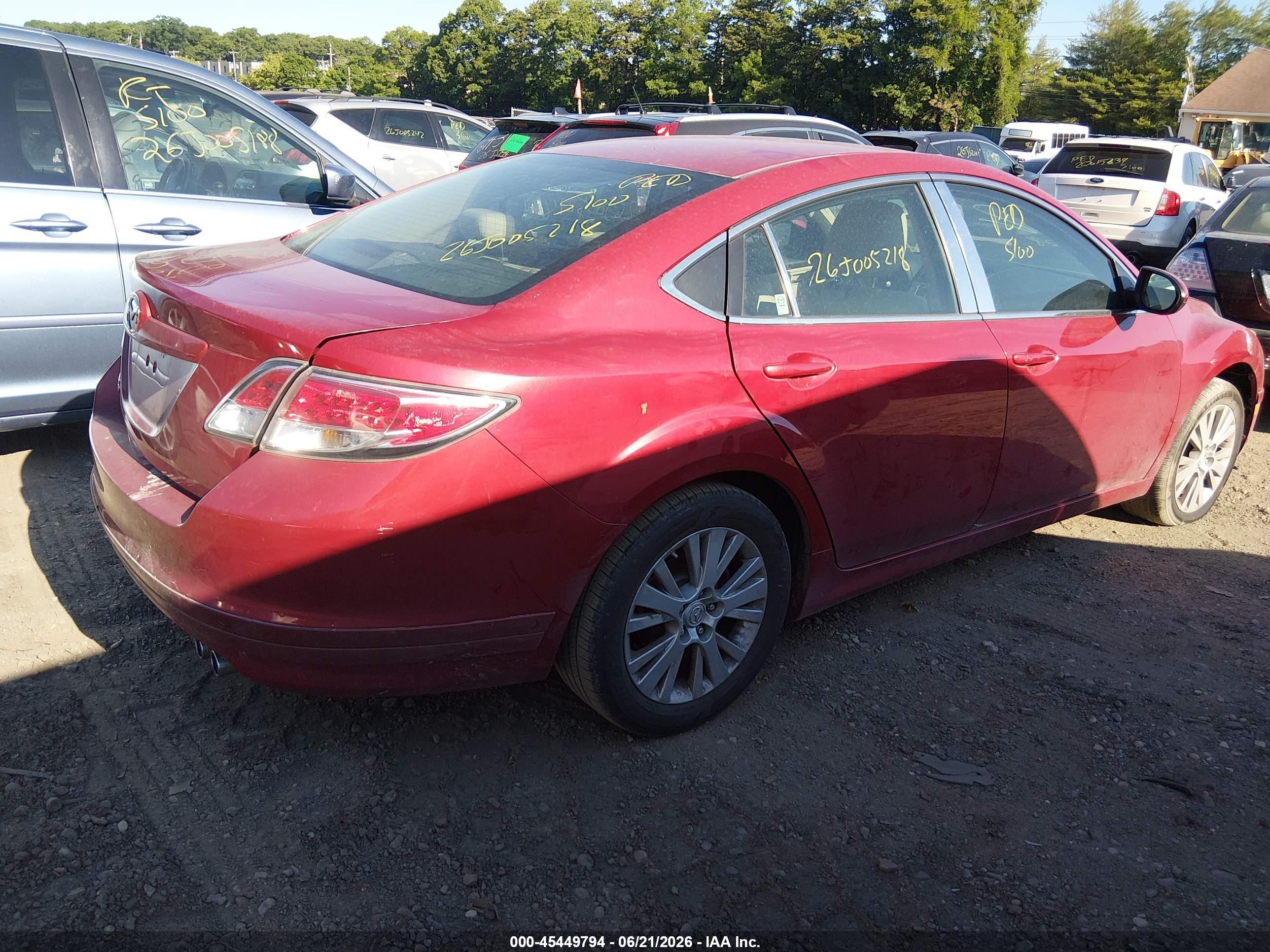 2009 Mazda Mazda6 I Grand Touring Red vin: 1YVHP82A795M08394