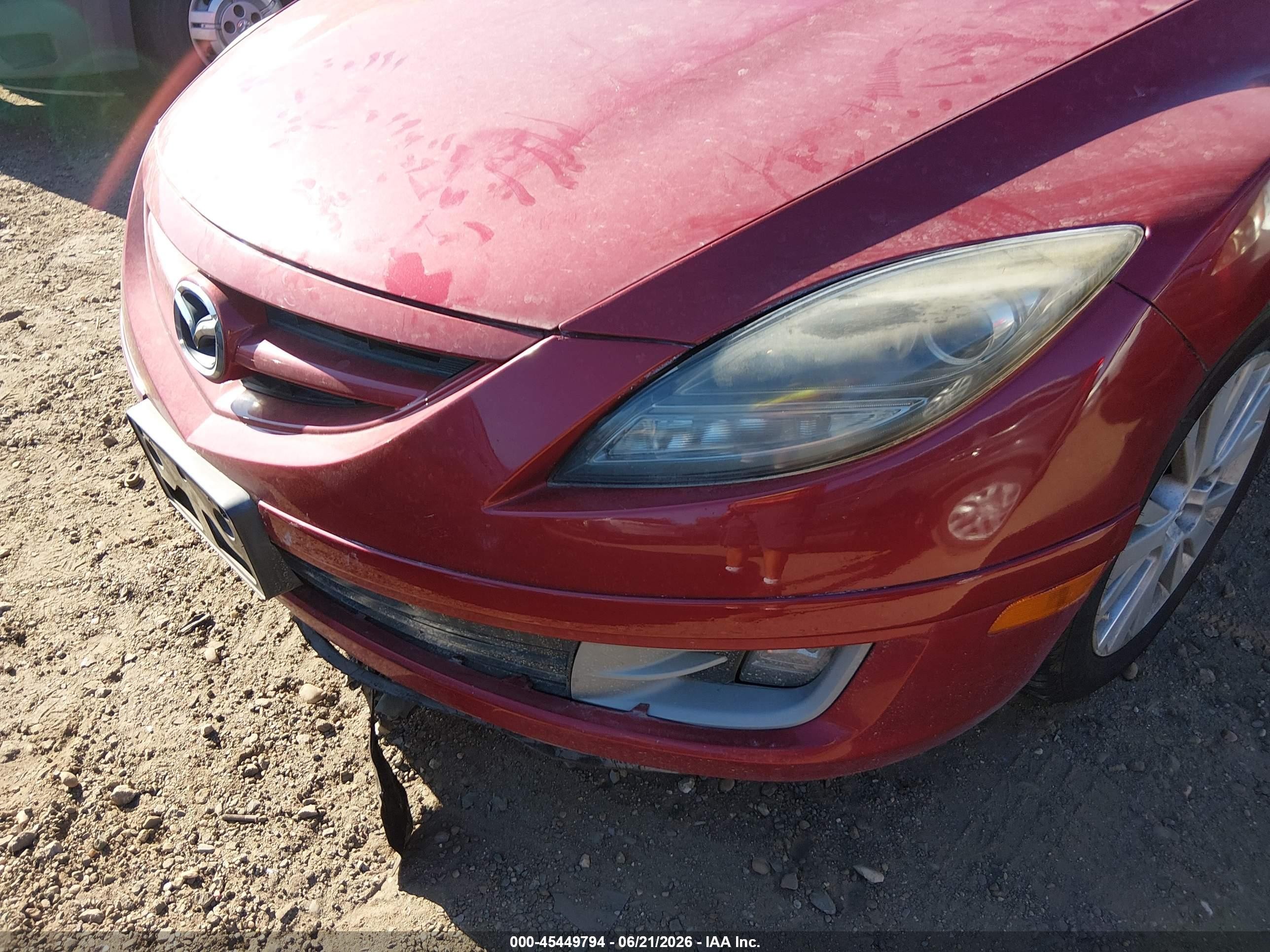 2009 Mazda Mazda6 I Grand Touring Red vin: 1YVHP82A795M08394