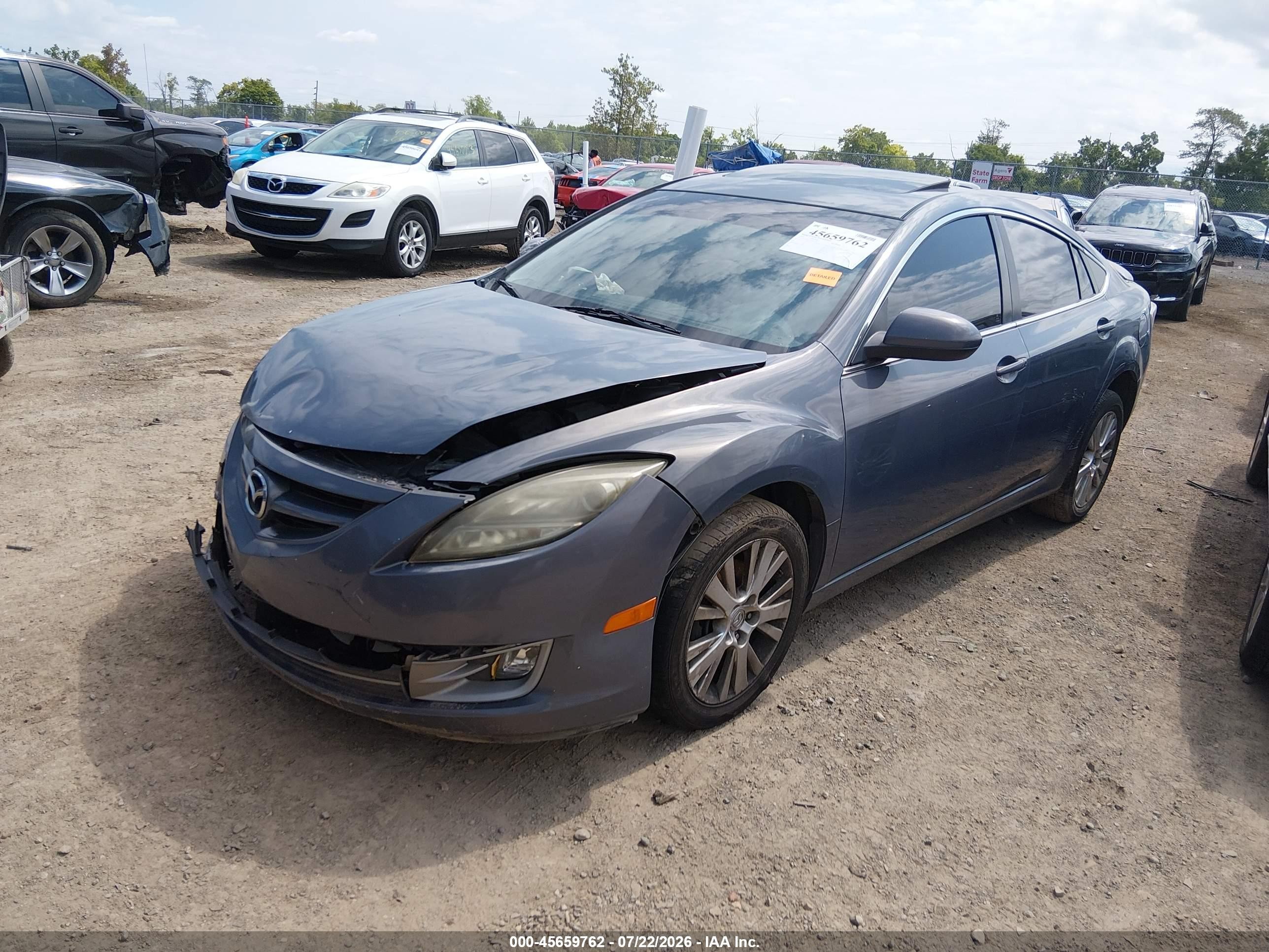 2009 Mazda Mazda6 I Grand Touring Gray vin: 1YVHP82A795M11599