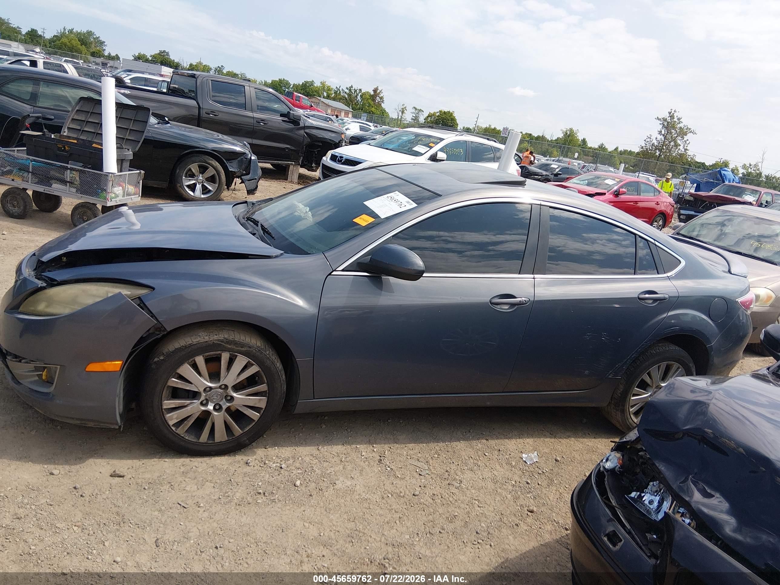 2009 Mazda Mazda6 I Grand Touring Gray vin: 1YVHP82A795M11599