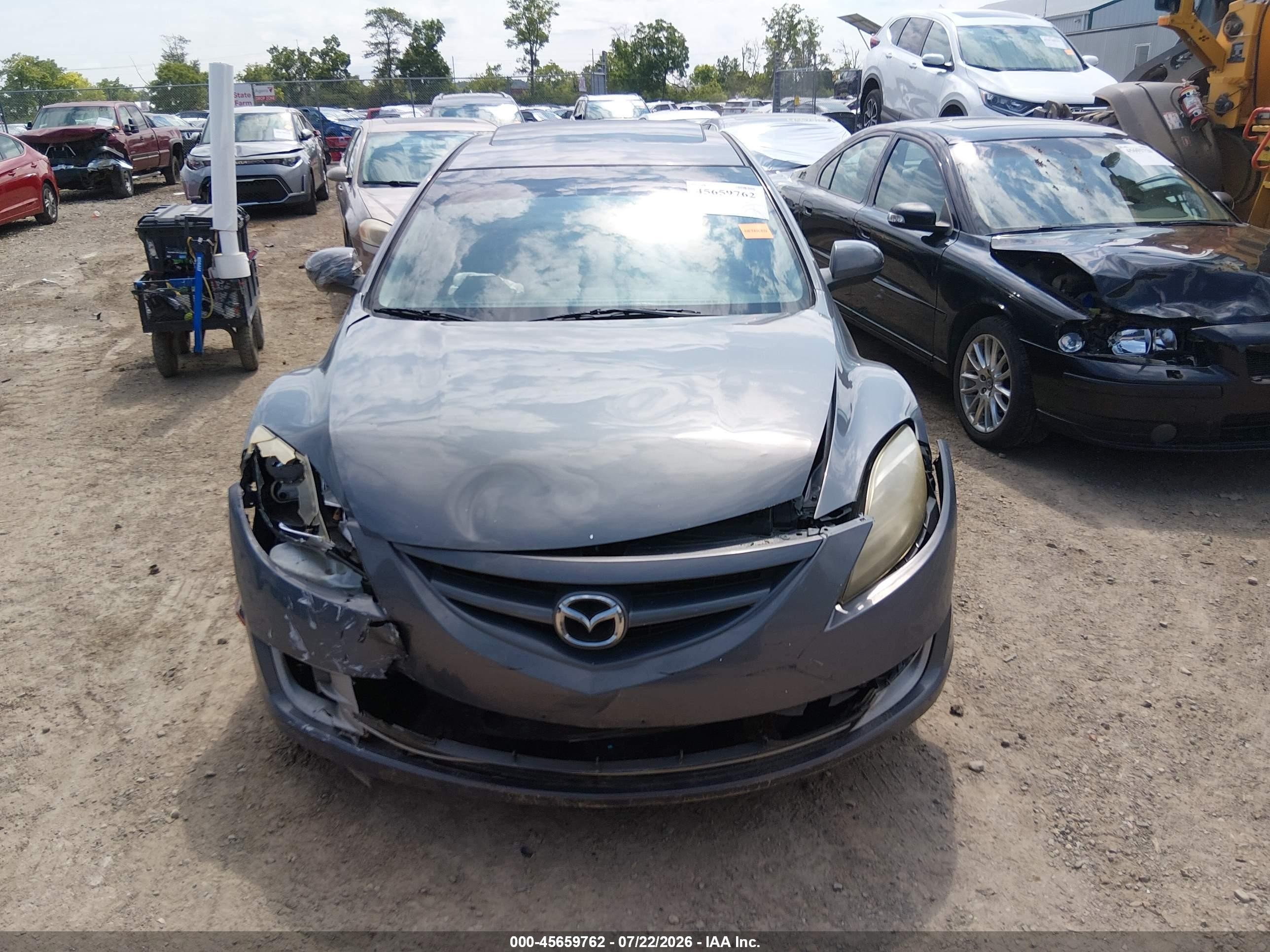 2009 Mazda Mazda6 I Grand Touring Gray vin: 1YVHP82A795M11599