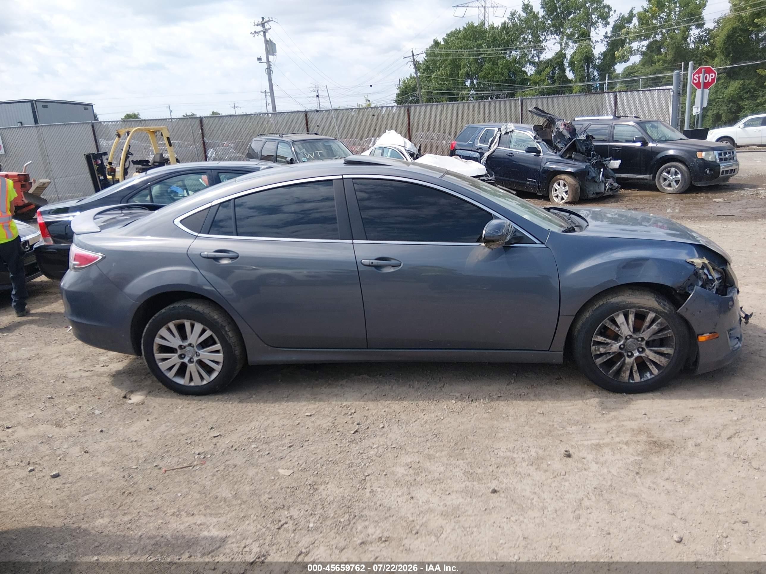 2009 Mazda Mazda6 I Grand Touring Gray vin: 1YVHP82A795M11599