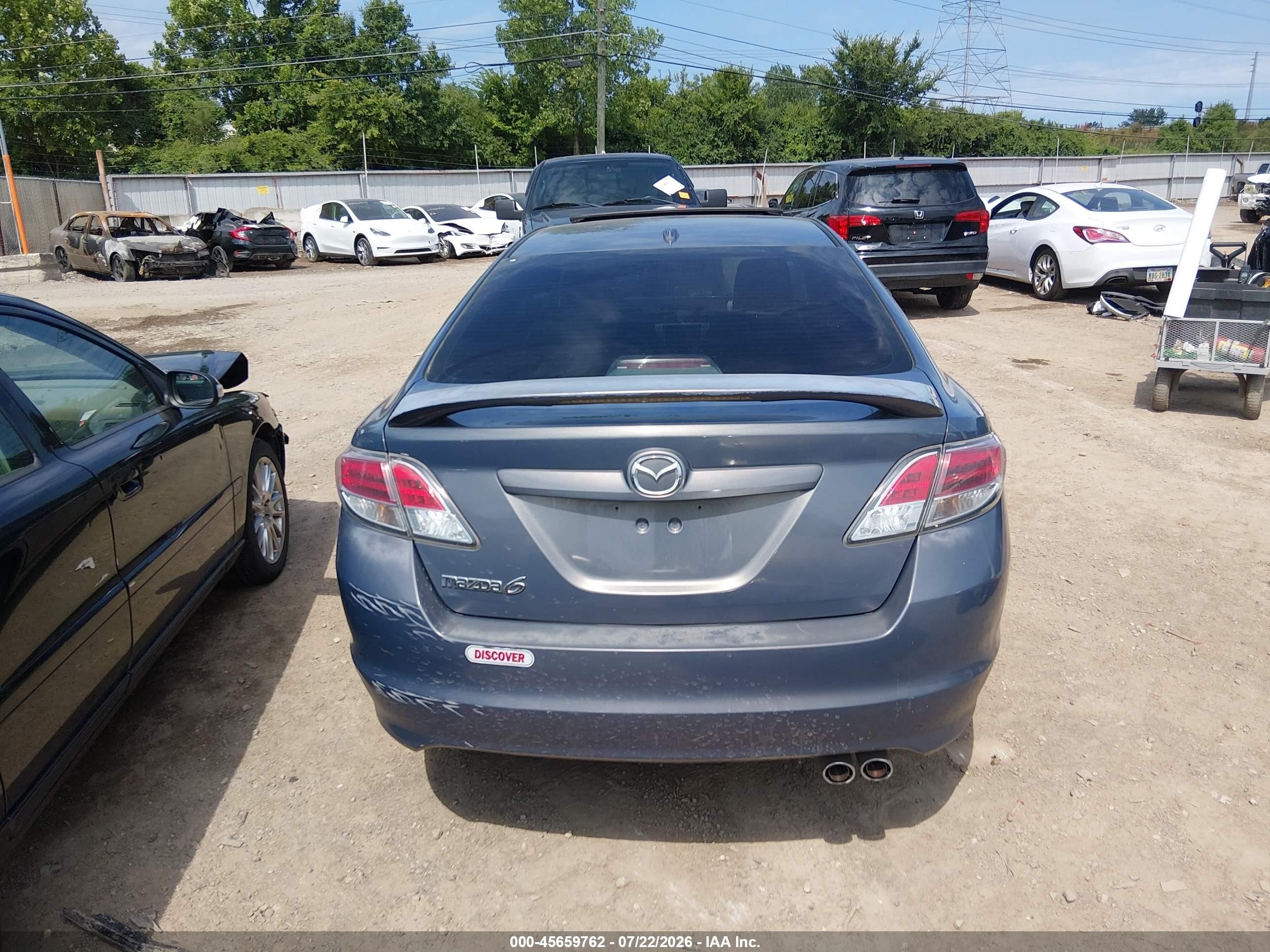 2009 Mazda Mazda6 I Grand Touring Gray vin: 1YVHP82A795M11599