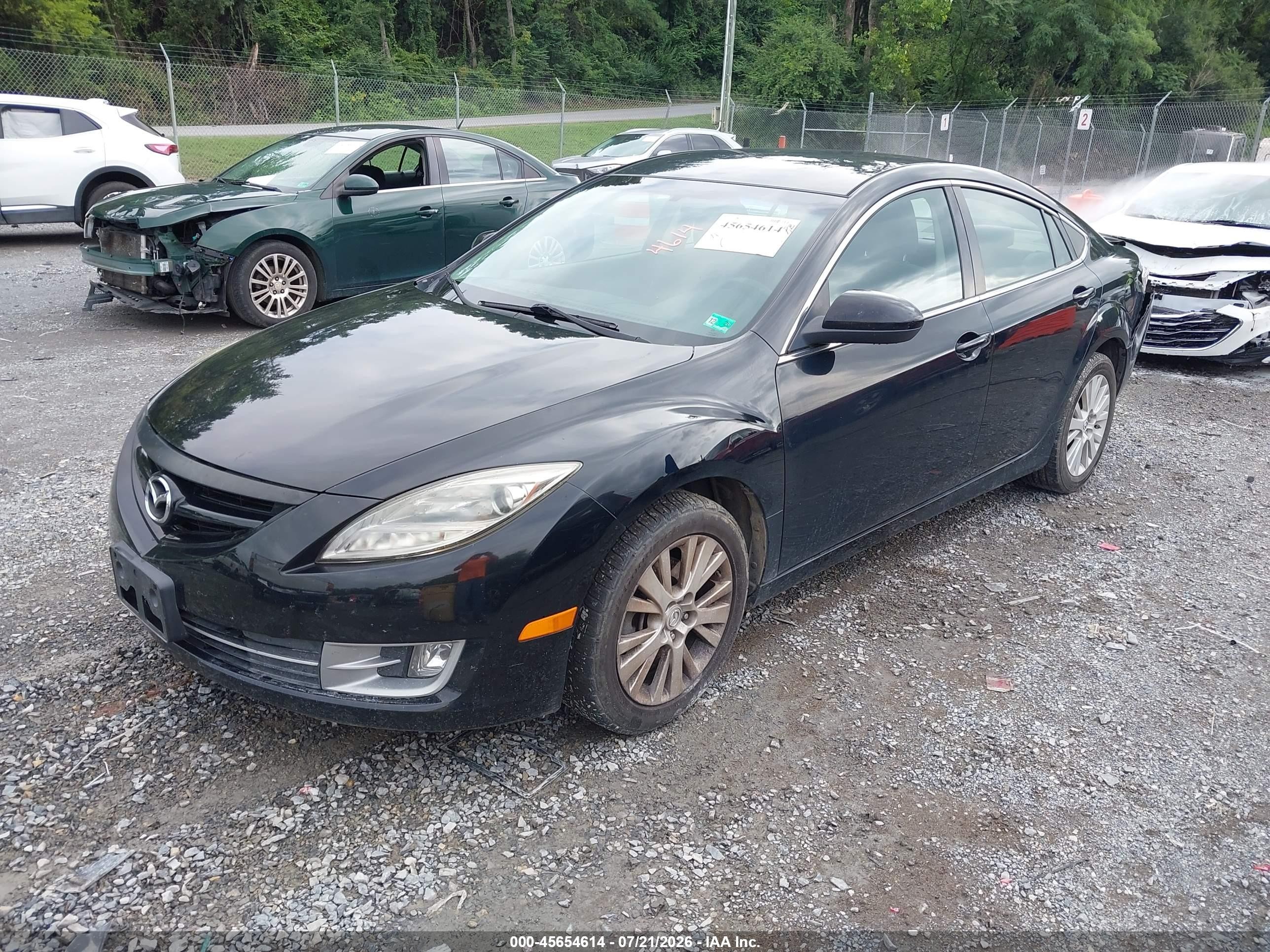 2009 Mazda Mazda6 I Touring Black vin: 1YVHP82A995M06145