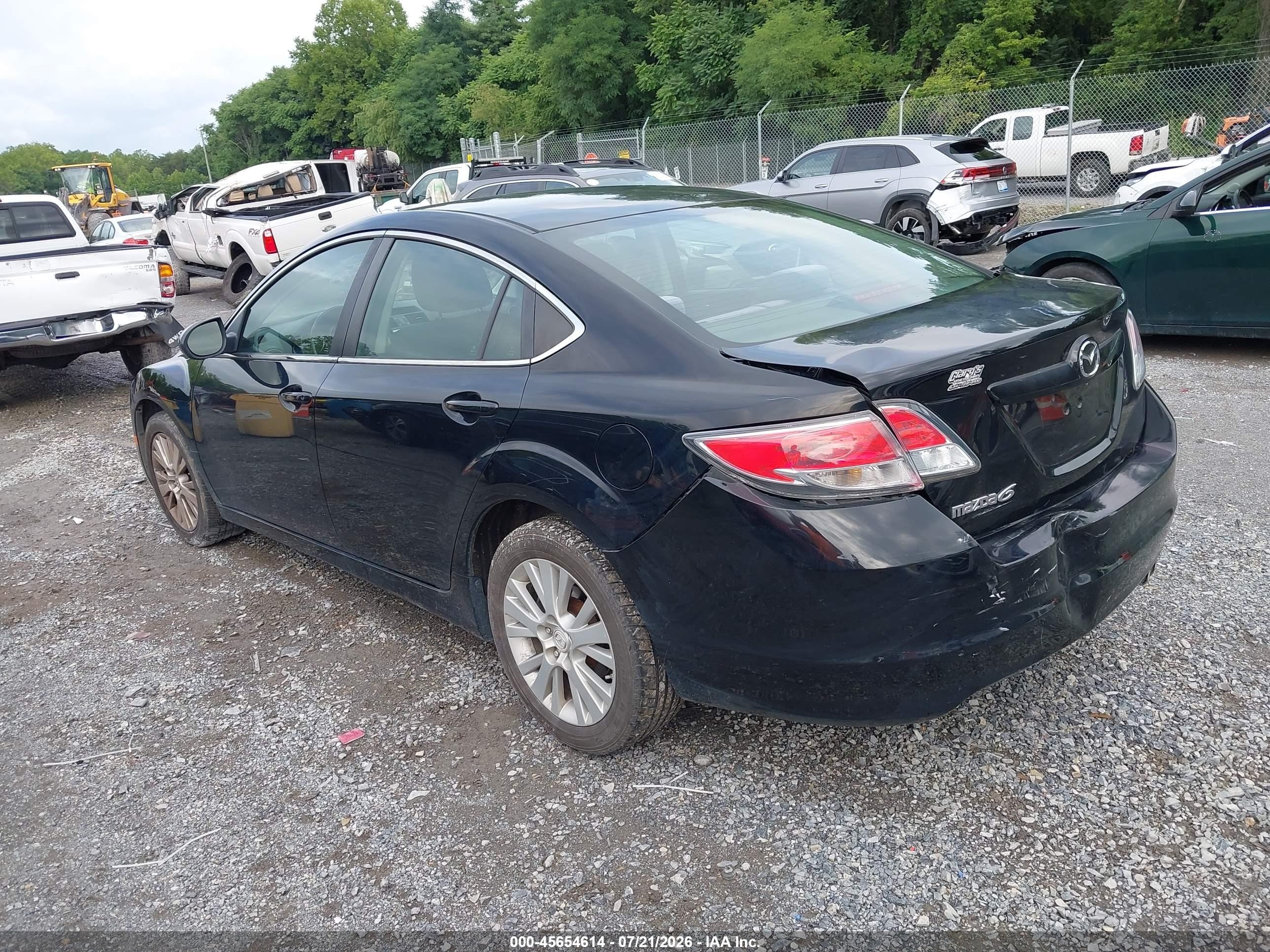 2009 Mazda Mazda6 I Touring Black vin: 1YVHP82A995M06145