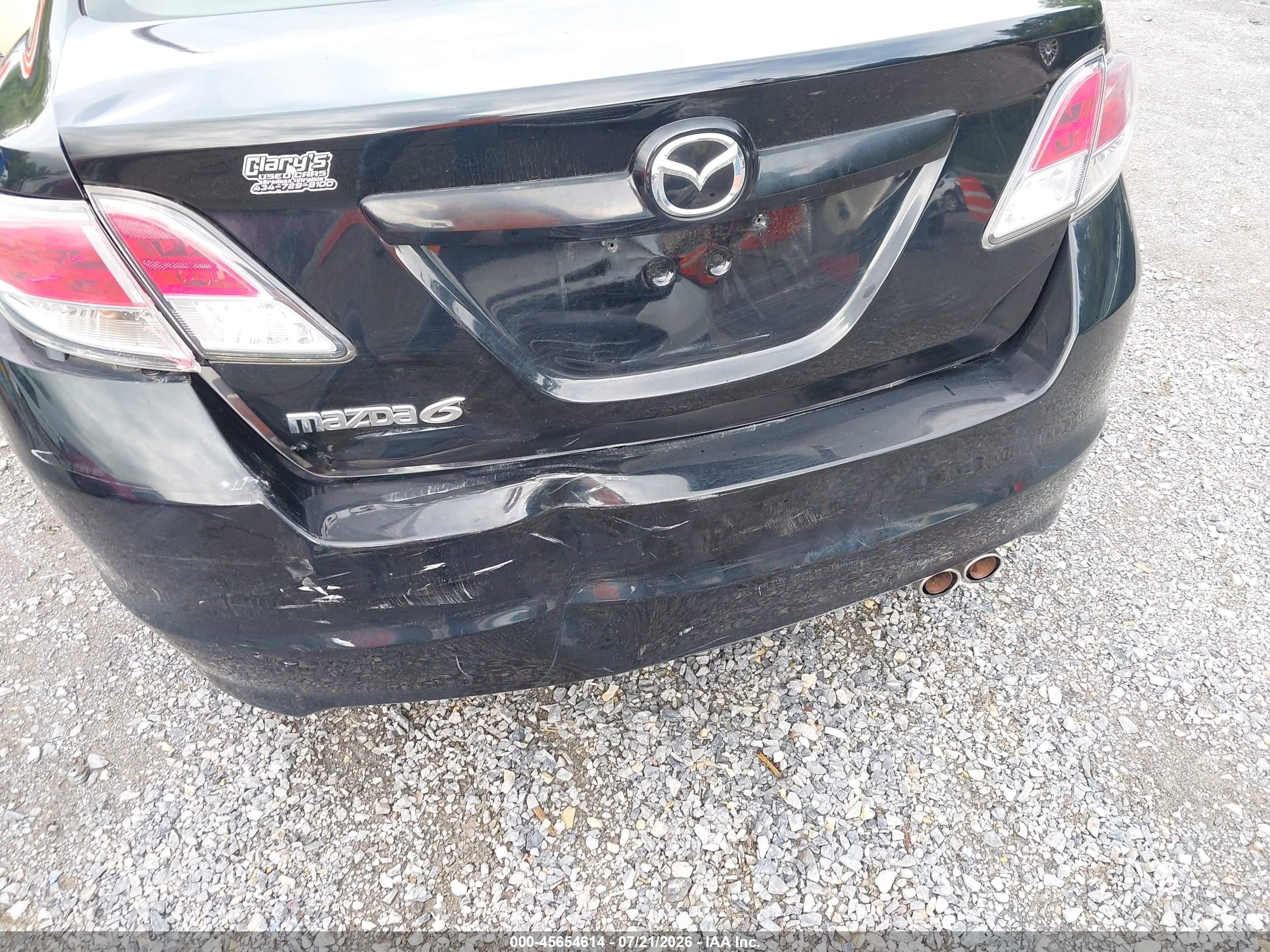 2009 Mazda Mazda6 I Touring Black vin: 1YVHP82A995M06145