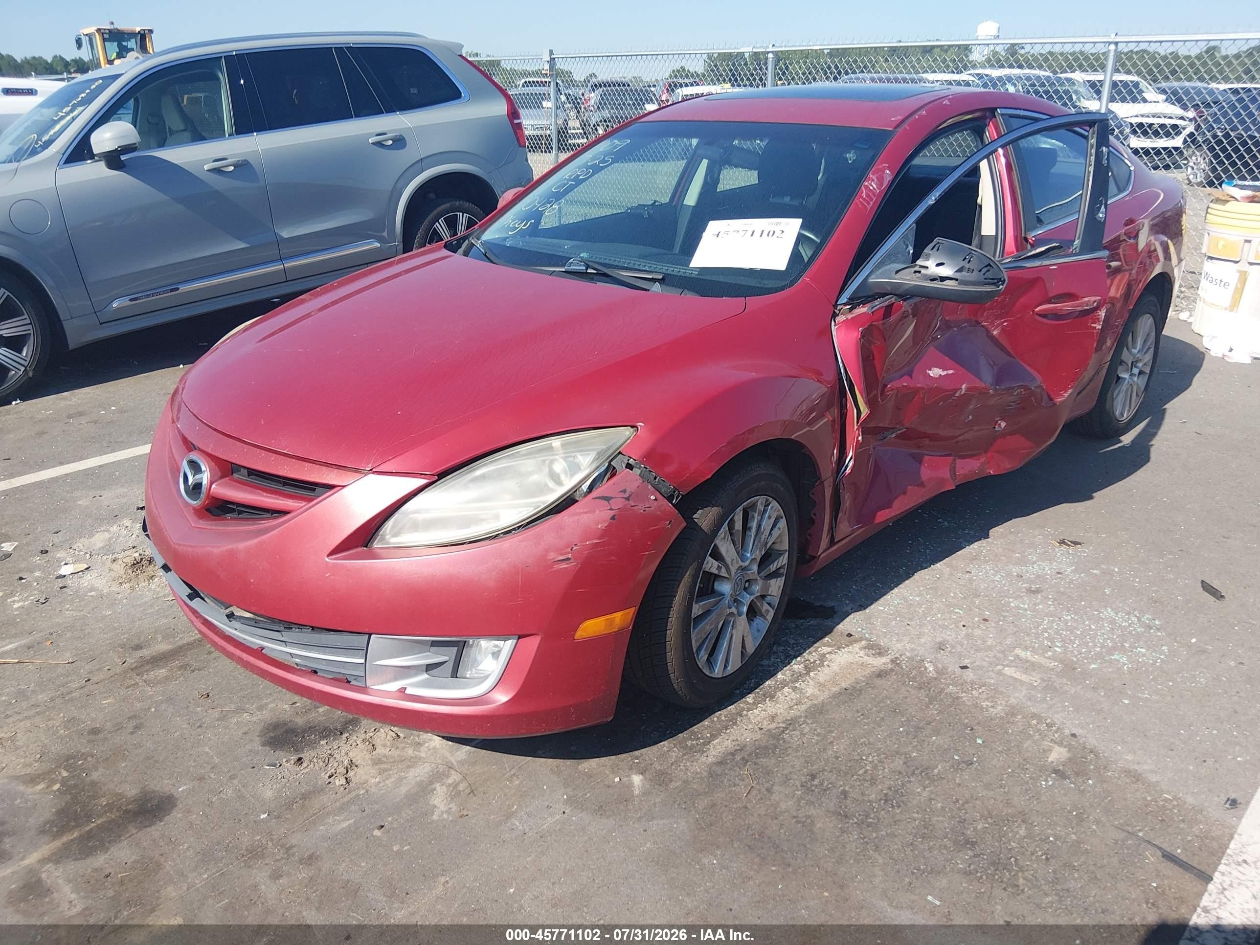 2009 Mazda Mazda6 I Touring Red vin: 1YVHP82A995M30428