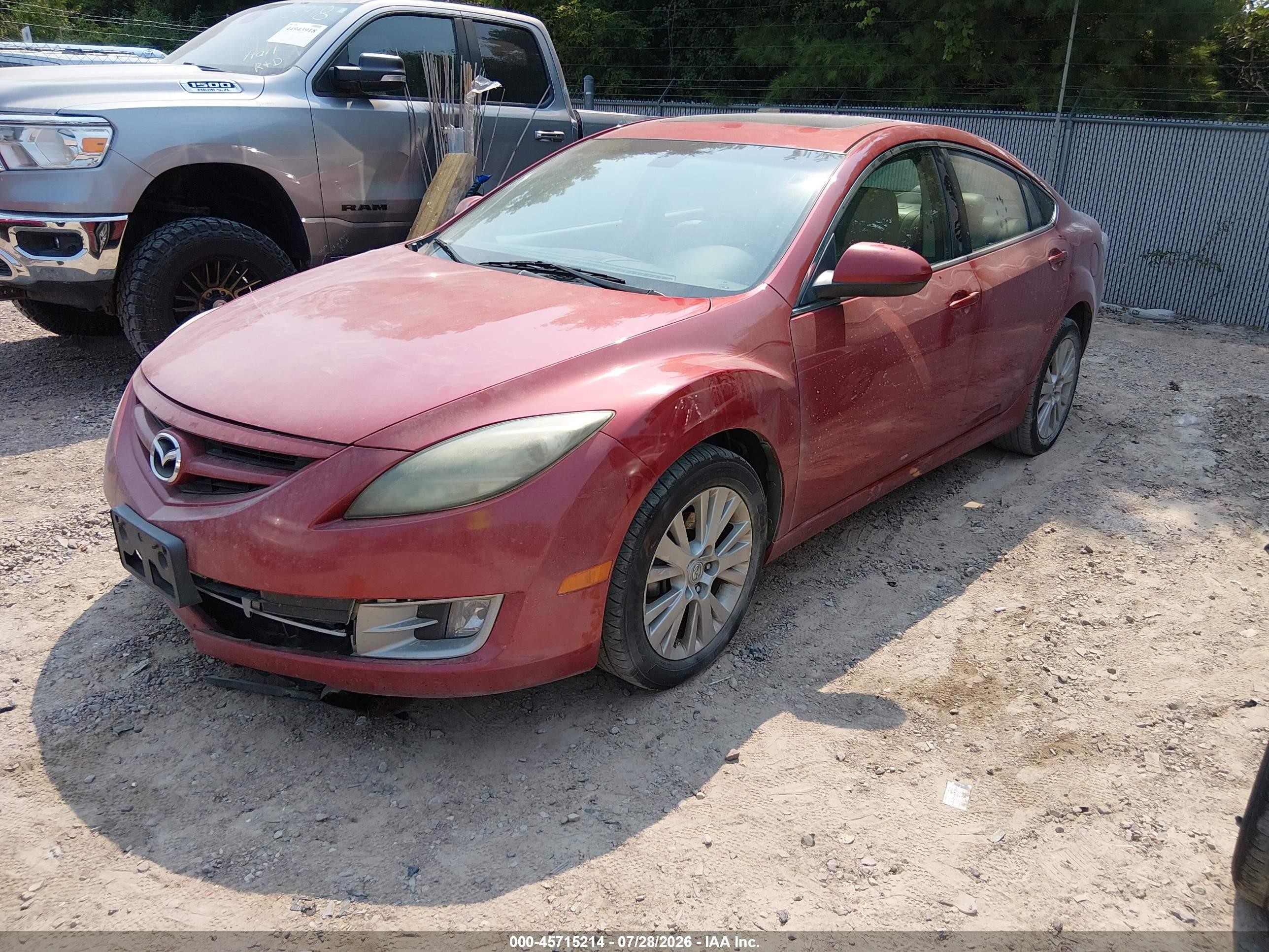 2009 Mazda Mazda6 I Grand Touring Red vin: 1YVHP82A995M36200