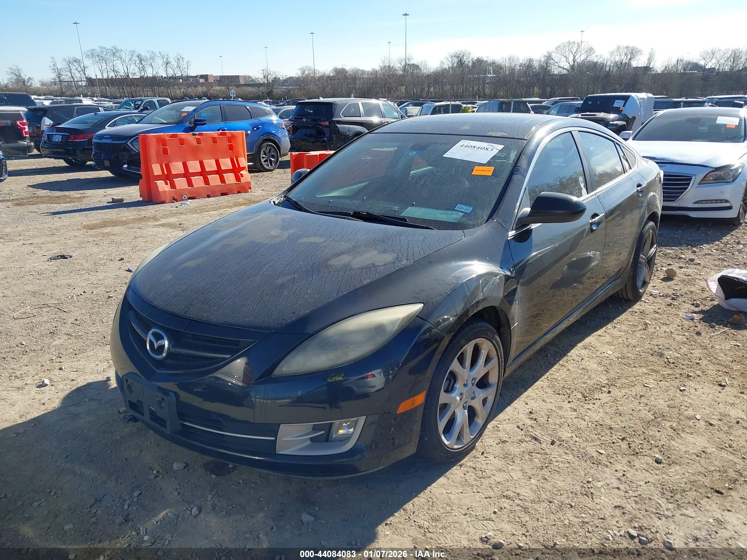 2009 Mazda Mazda6 S Grand Touring Black vin: 1YVHP82B095M11212