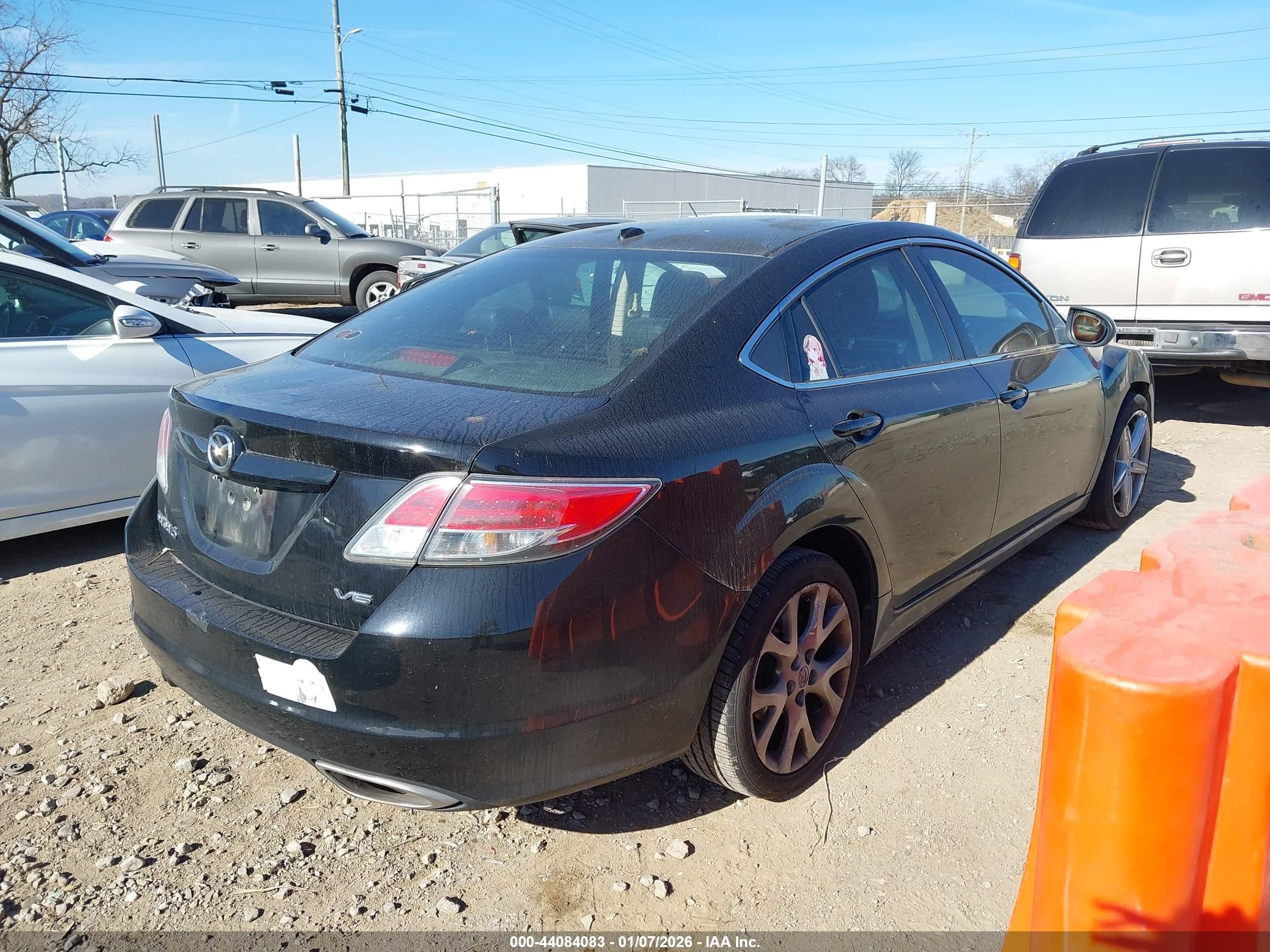 2009 Mazda Mazda6 S Grand Touring Black vin: 1YVHP82B095M11212