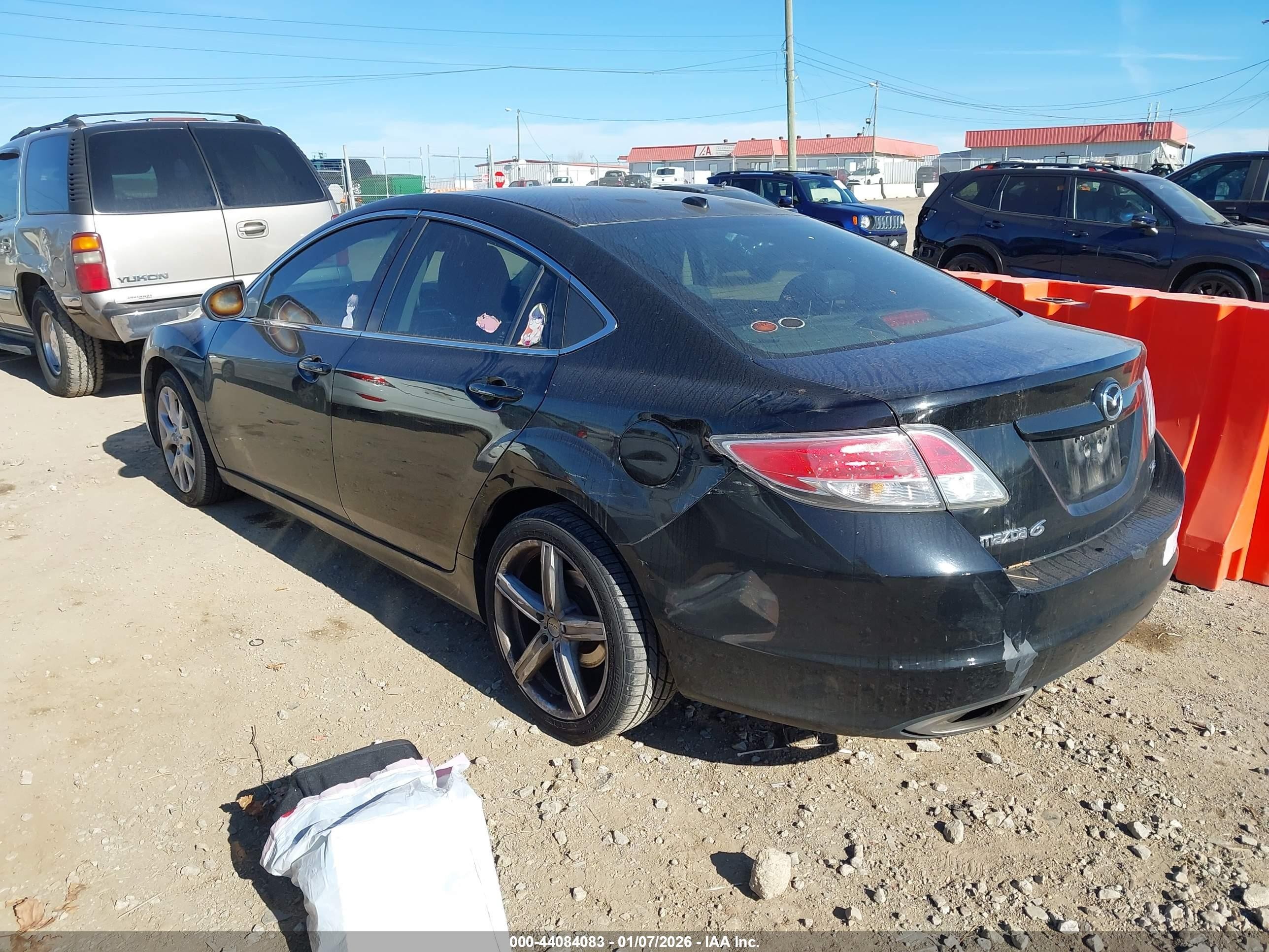 2009 Mazda Mazda6 S Grand Touring Black vin: 1YVHP82B095M11212