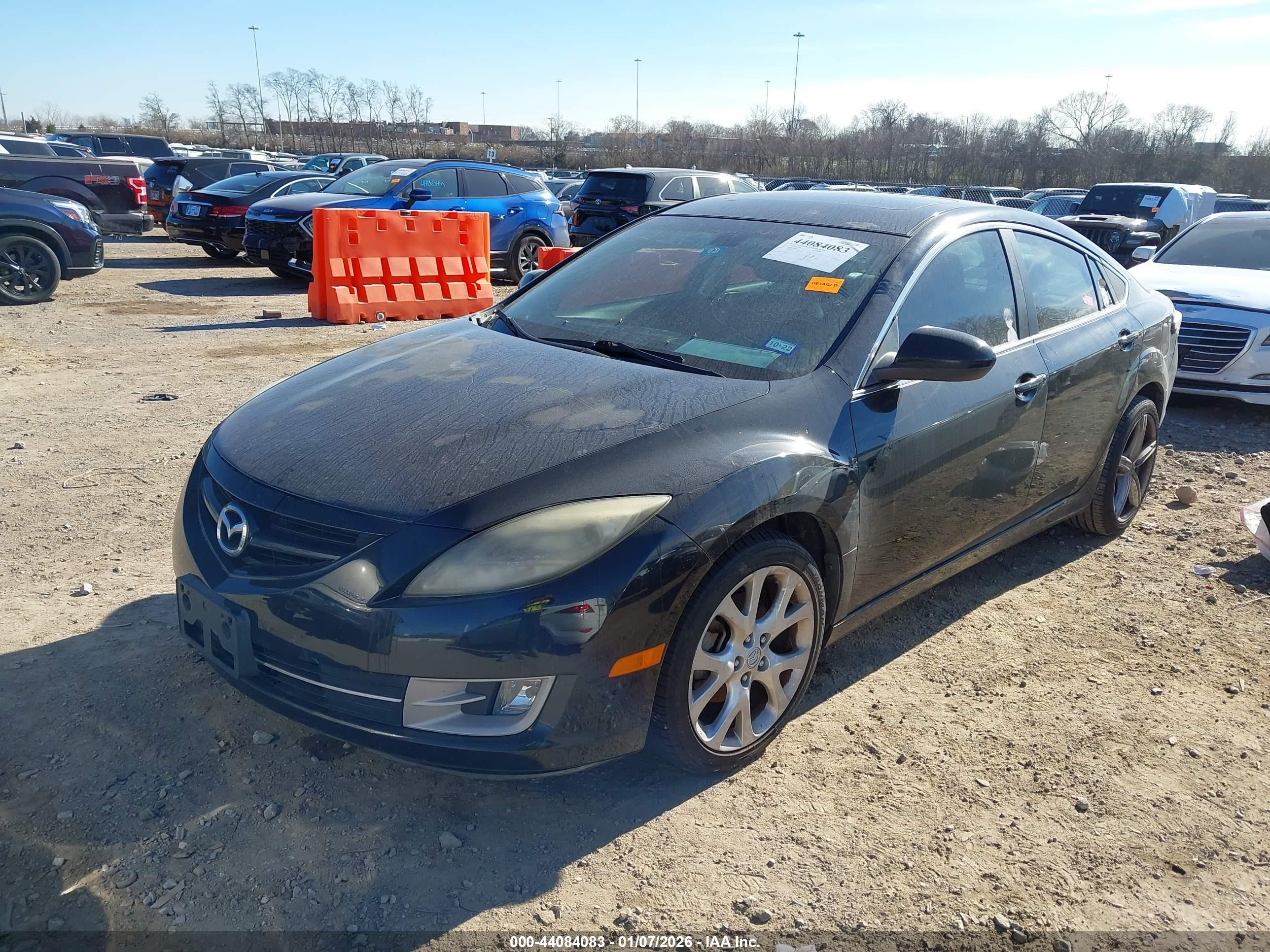 2009 Mazda Mazda6 S Grand Touring Black vin: 1YVHP82B095M11212