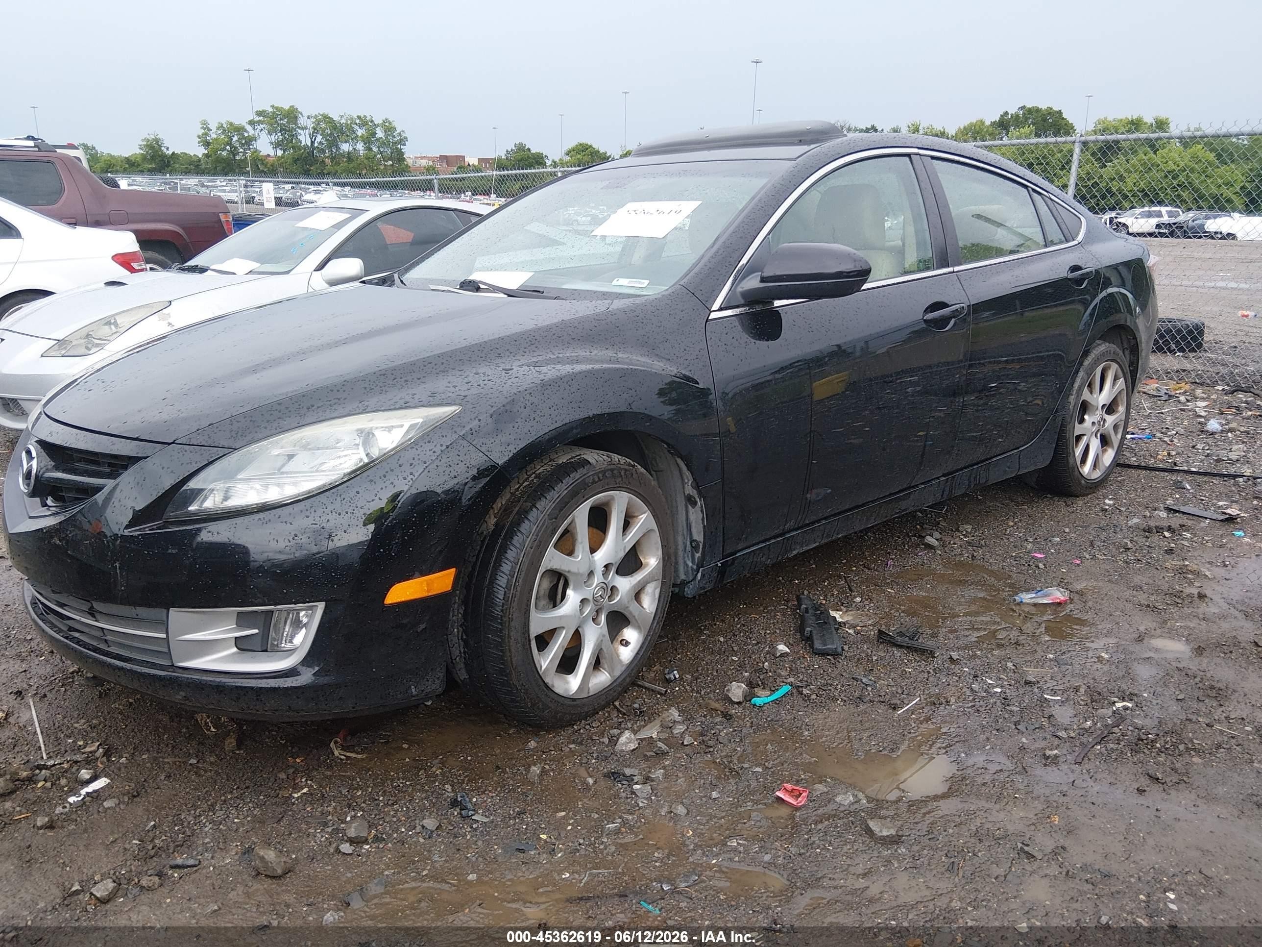 2009 Mazda Mazda6 S Grand Touring Черный vin: 1YVHP82B195M00509