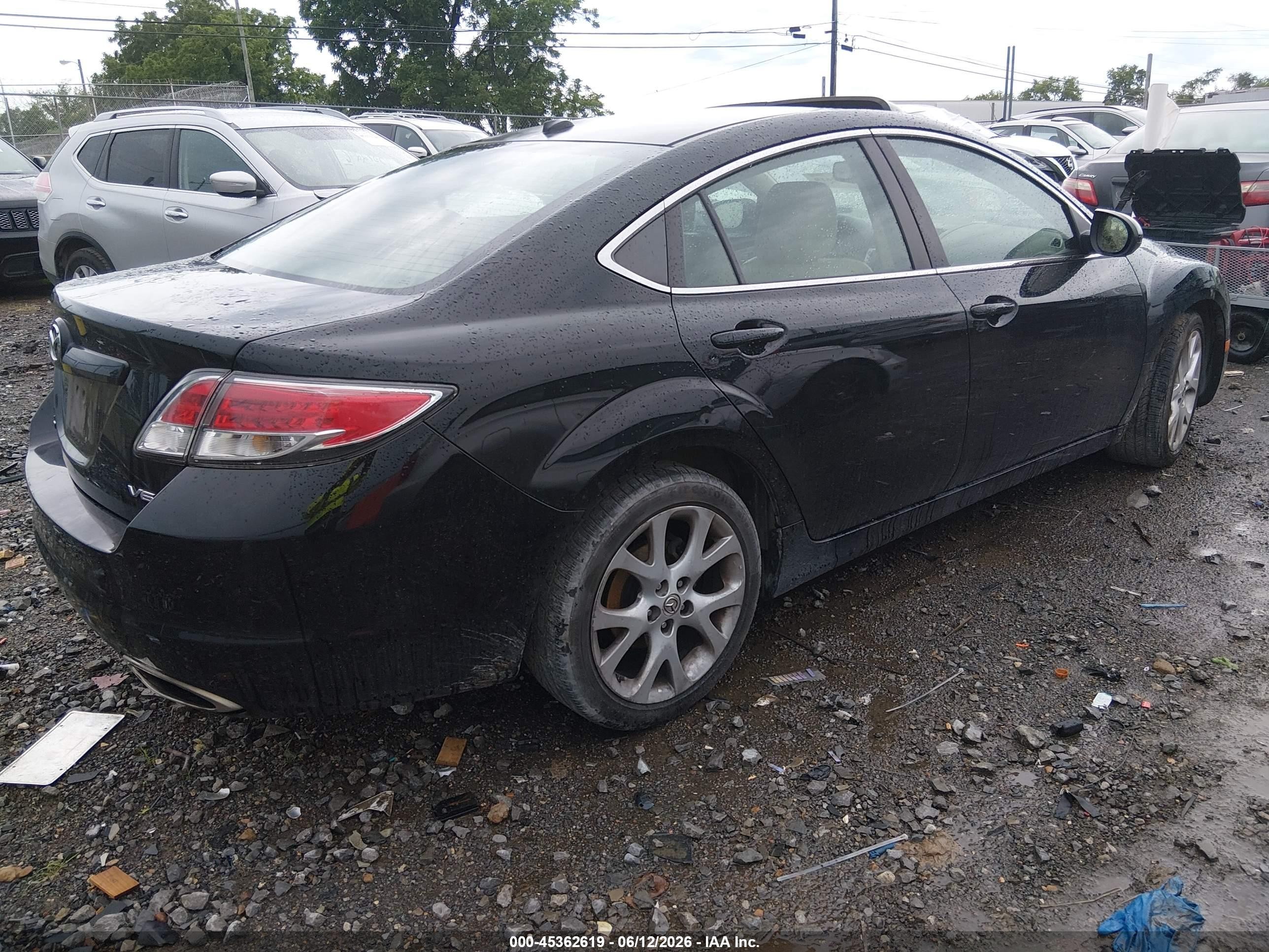2009 Mazda Mazda6 S Grand Touring Черный vin: 1YVHP82B195M00509