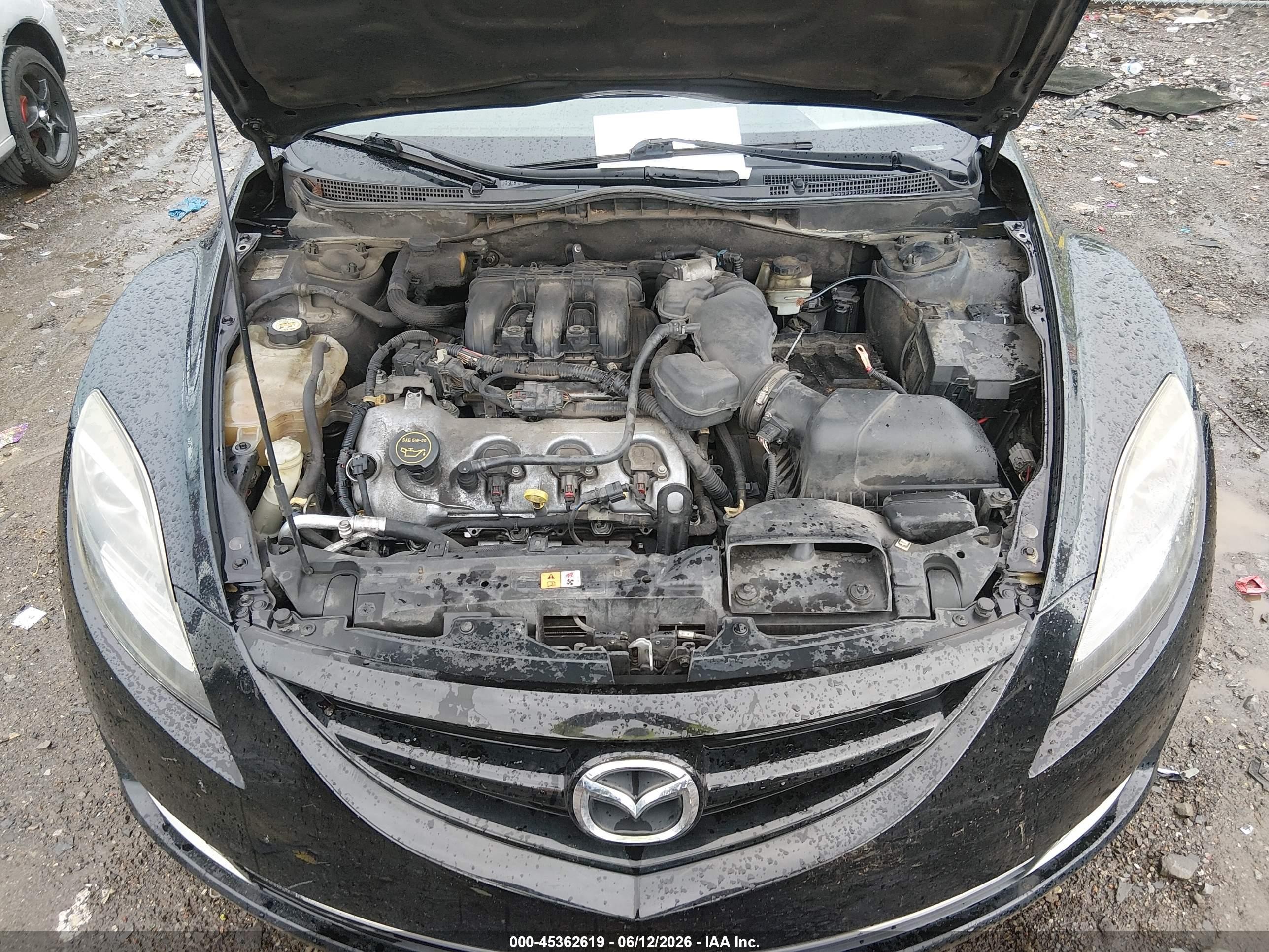 2009 Mazda Mazda6 S Grand Touring Черный vin: 1YVHP82B195M00509