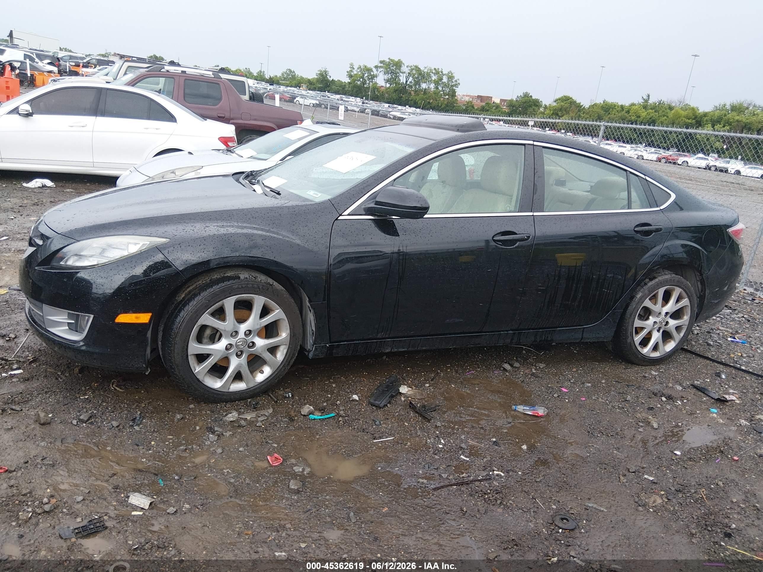 2009 Mazda Mazda6 S Grand Touring Черный vin: 1YVHP82B195M00509