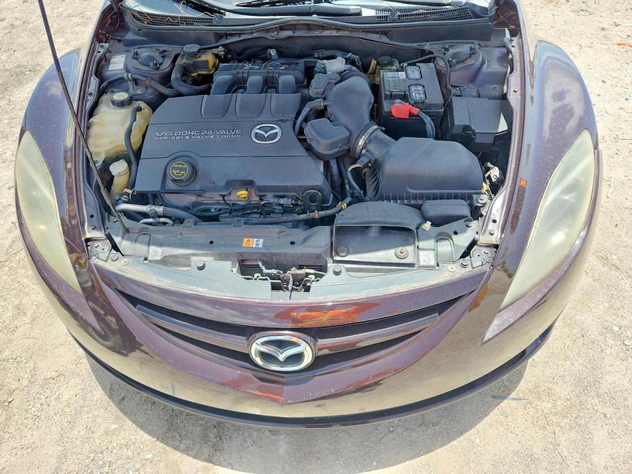 2009 Mazda 6 S Maroon vin: 1YVHP82B195M34482