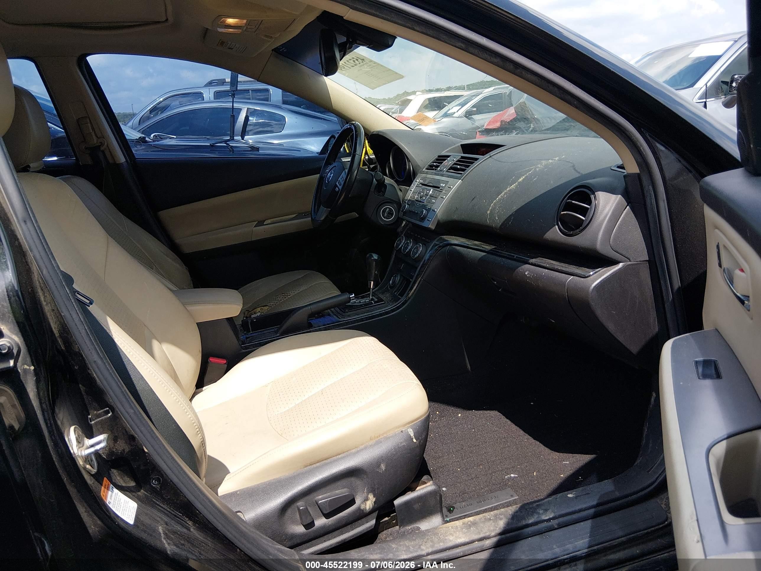 2009 Mazda Mazda6 S Grand Touring Black vin: 1YVHP82B495M06370