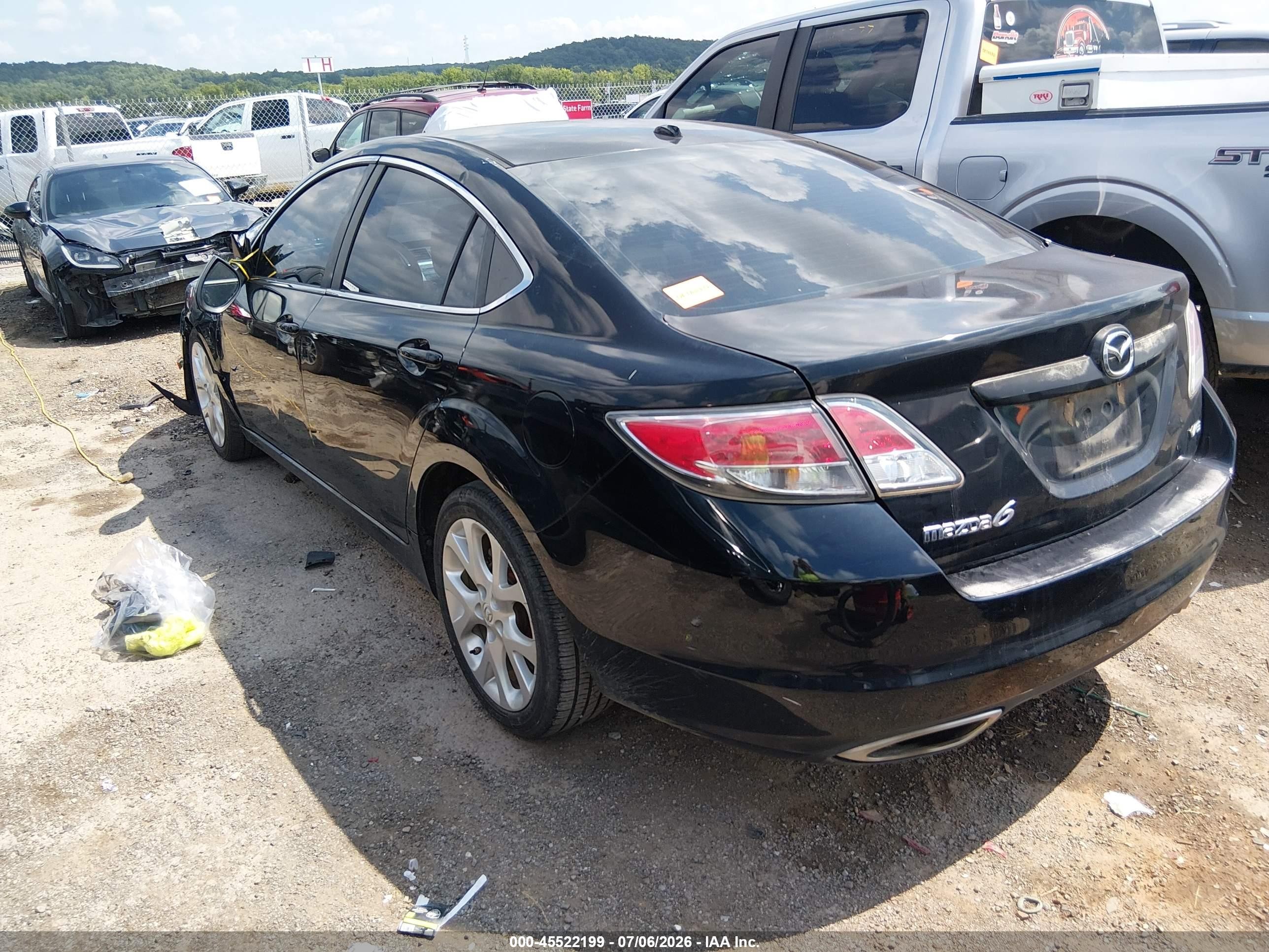 2009 Mazda Mazda6 S Grand Touring Black vin: 1YVHP82B495M06370