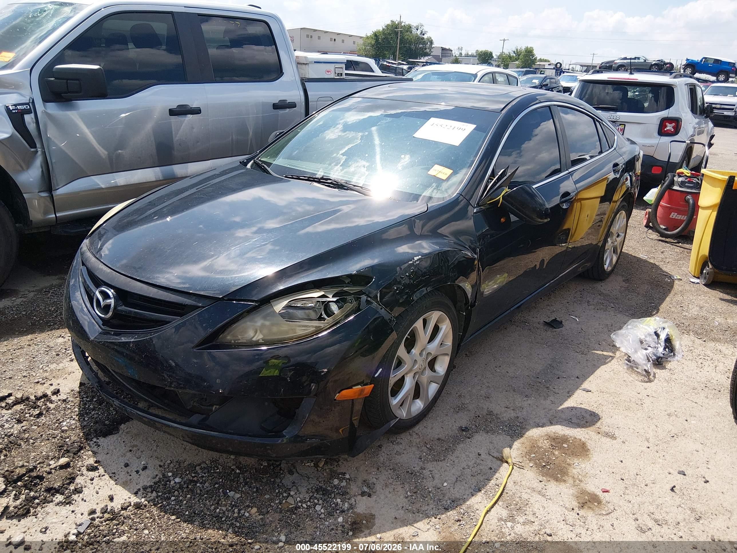 2009 Mazda Mazda6 S Grand Touring Black vin: 1YVHP82B495M06370