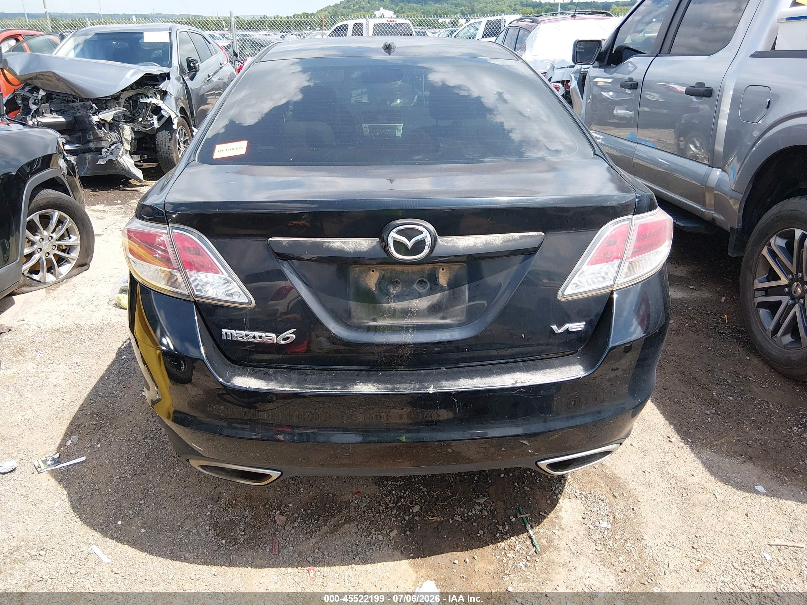 2009 Mazda Mazda6 S Grand Touring Black vin: 1YVHP82B495M06370