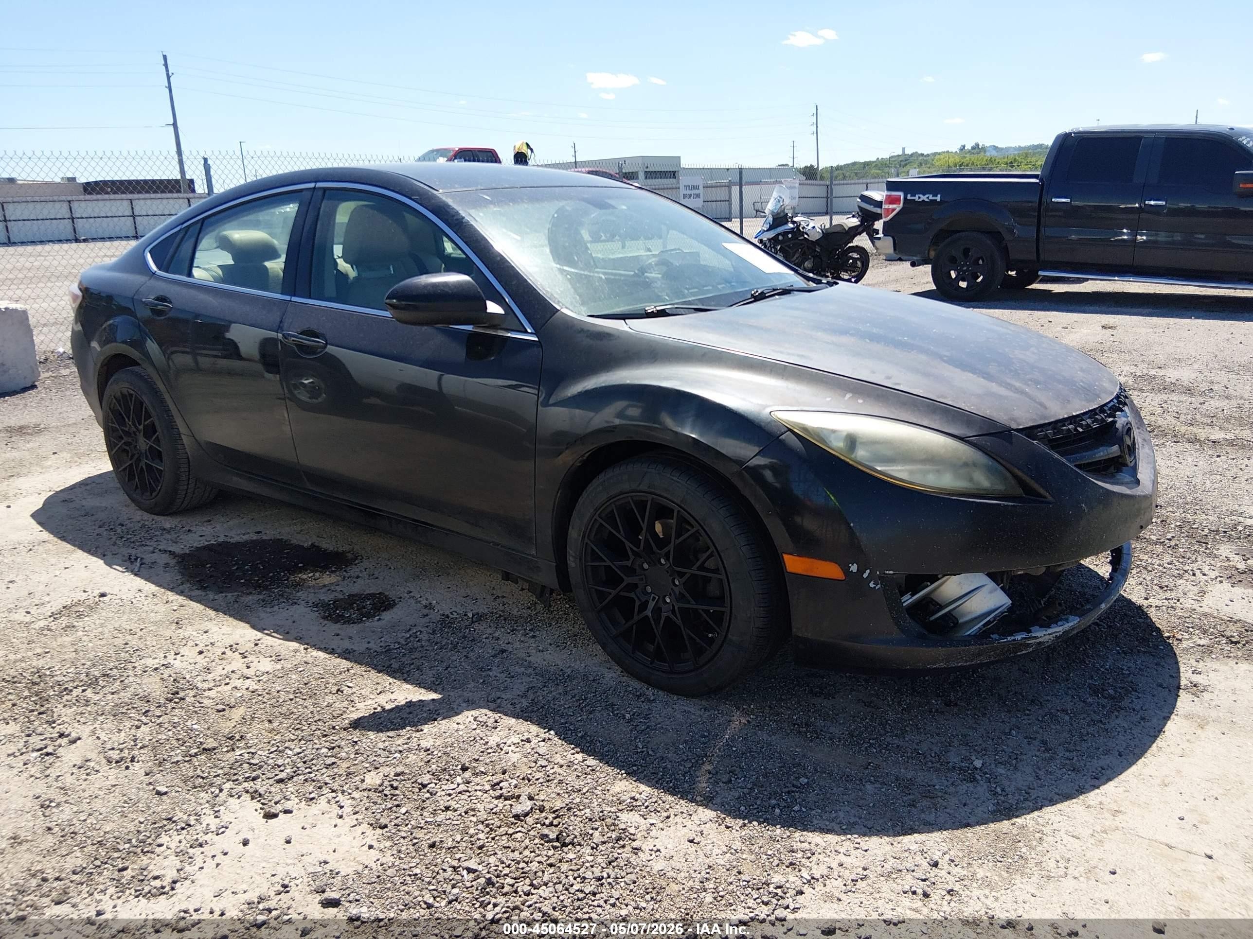2009 Mazda Mazda6 S Touring Black vin: 1YVHP82B595M09441