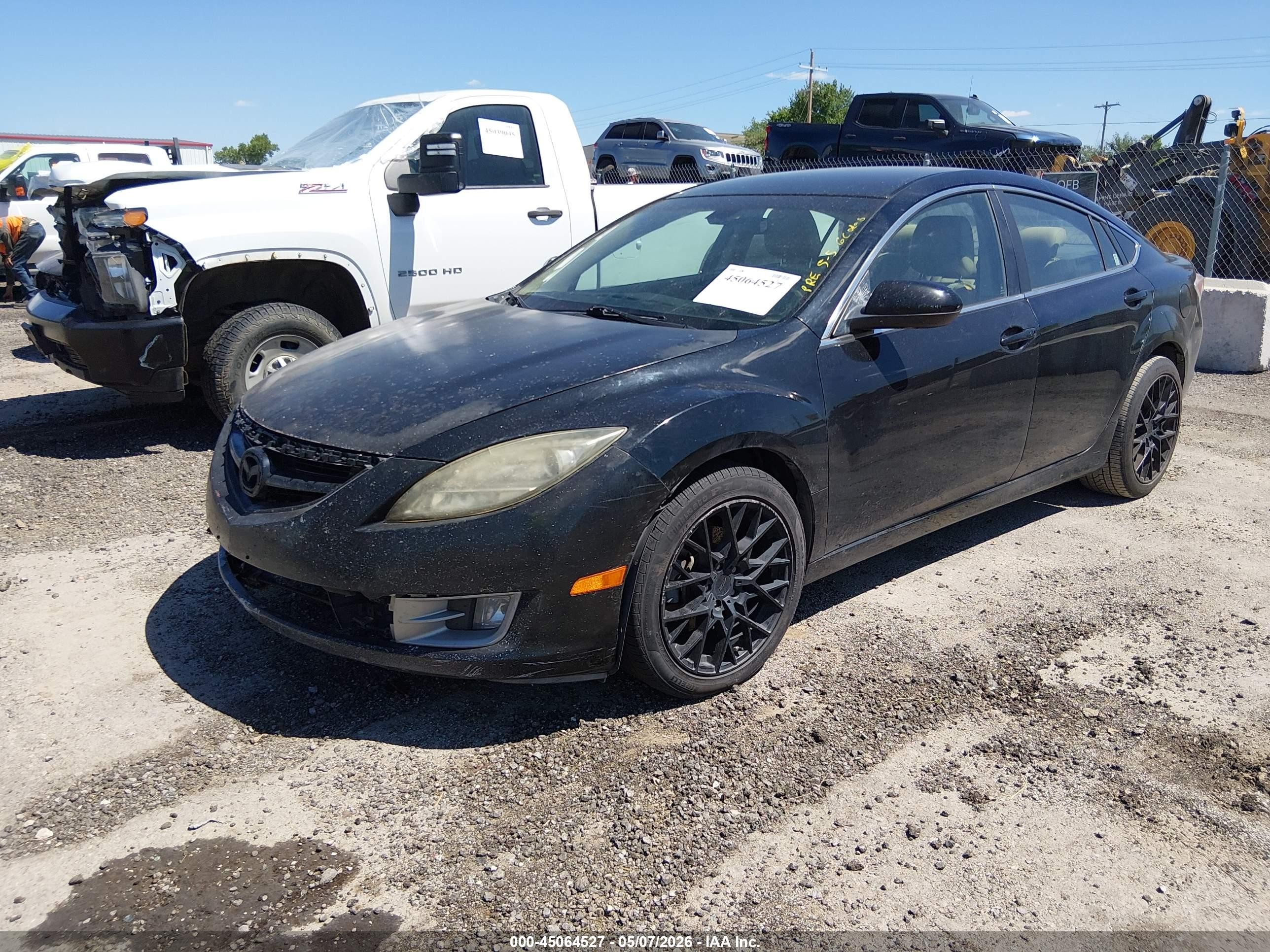 2009 Mazda Mazda6 S Touring Black vin: 1YVHP82B595M09441