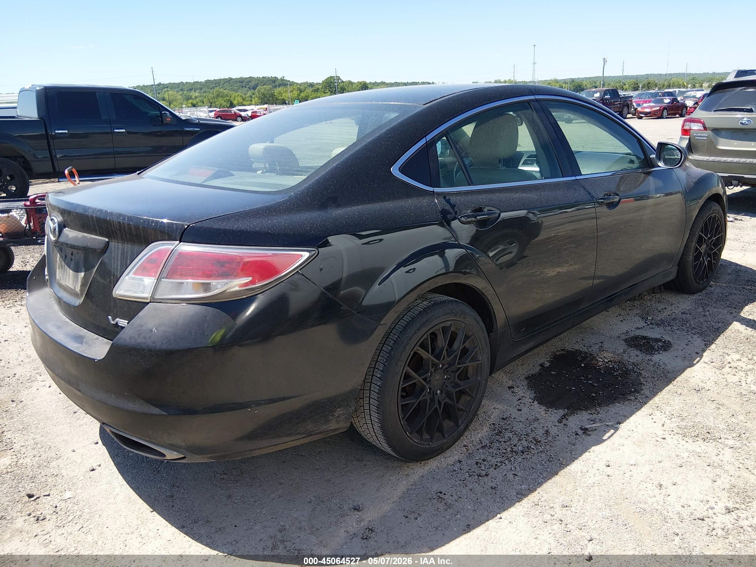 2009 Mazda Mazda6 S Touring Black vin: 1YVHP82B595M09441
