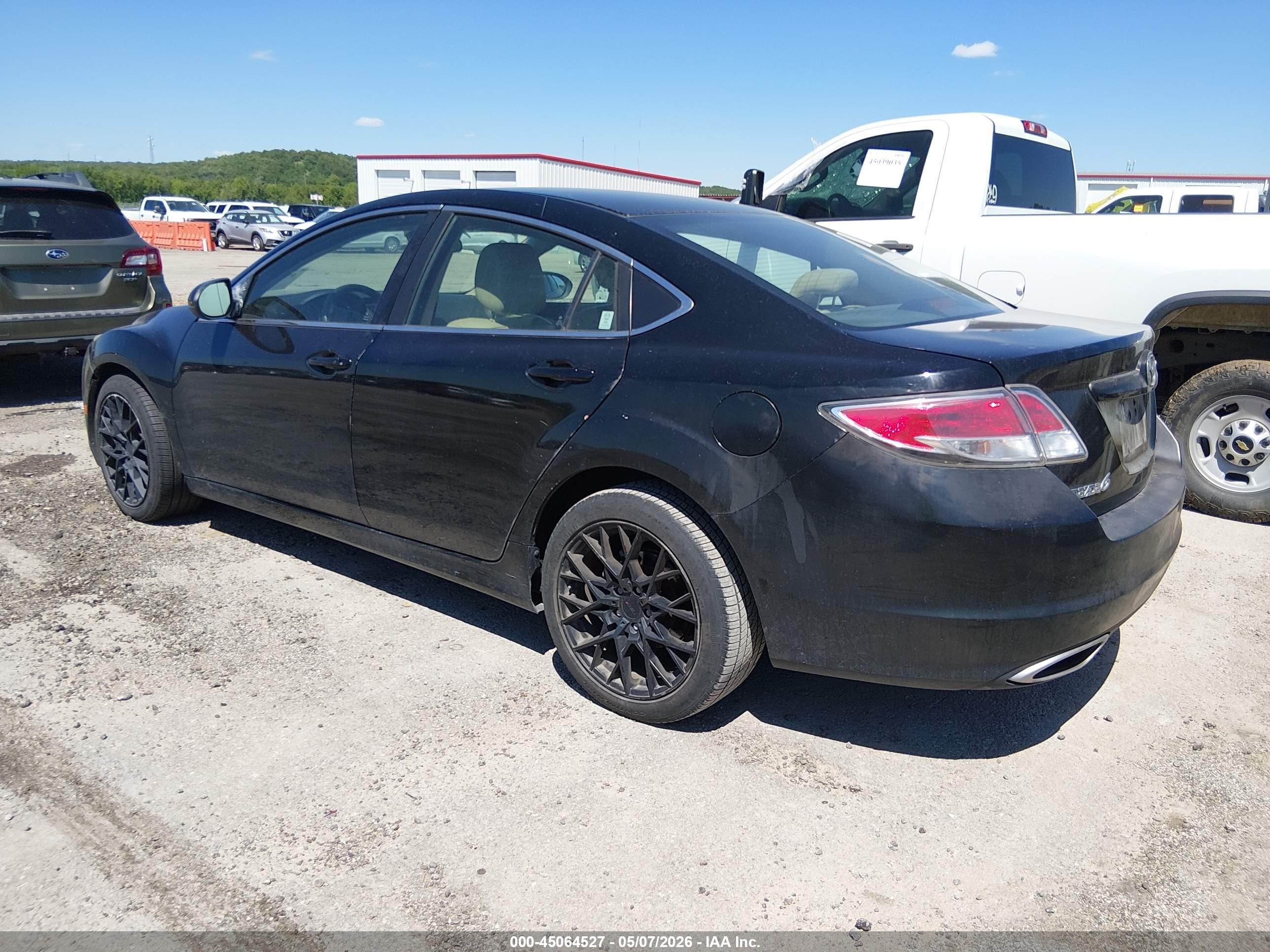 2009 Mazda Mazda6 S Touring Black vin: 1YVHP82B595M09441