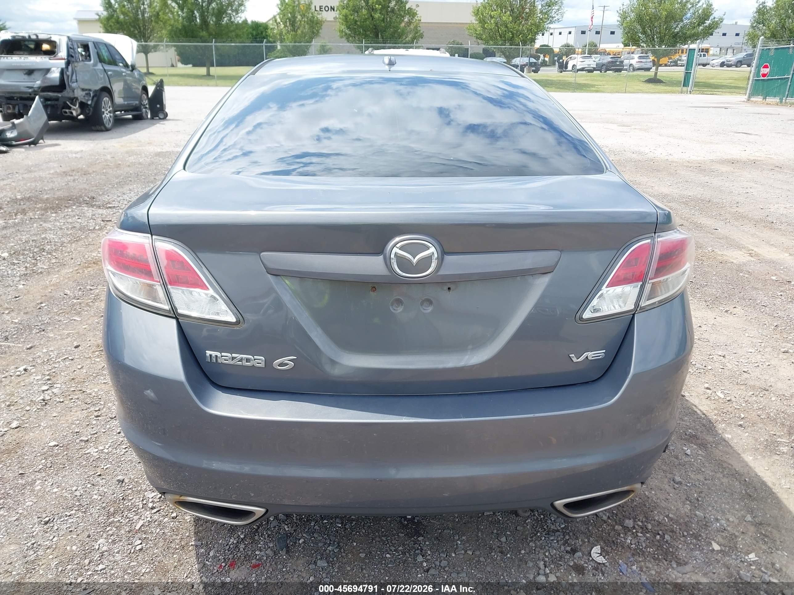 2009 Mazda Mazda6 S Grand Touring Серый vin: 1YVHP82B695M01641