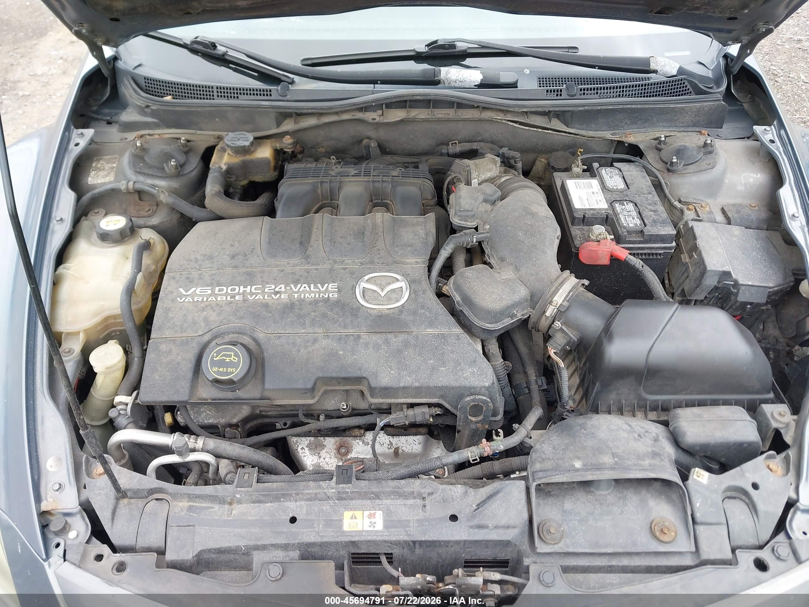 2009 Mazda Mazda6 S Grand Touring Серый vin: 1YVHP82B695M01641