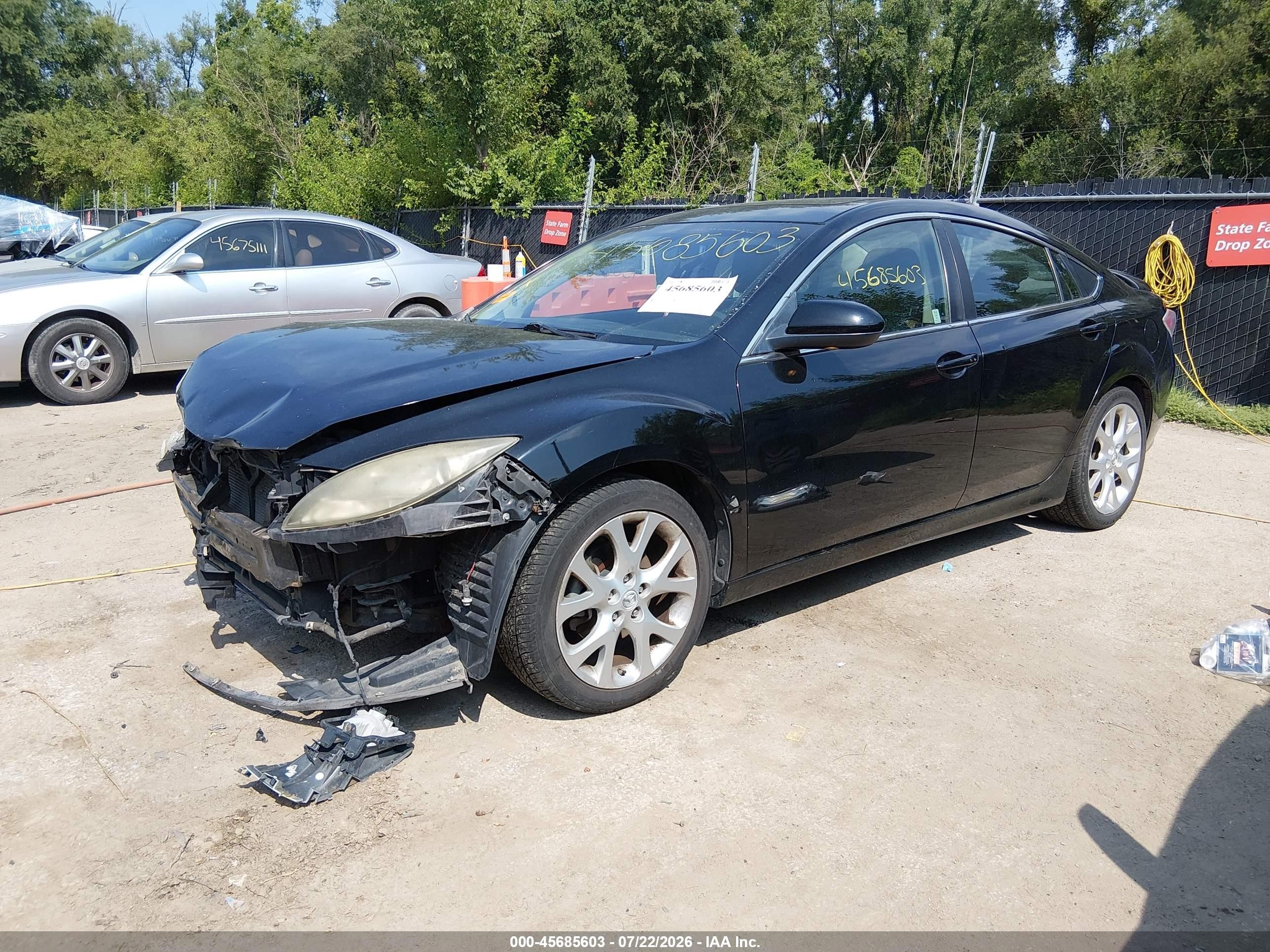 2009 Mazda Mazda6 S Grand Touring Black vin: 1YVHP82B795M33899