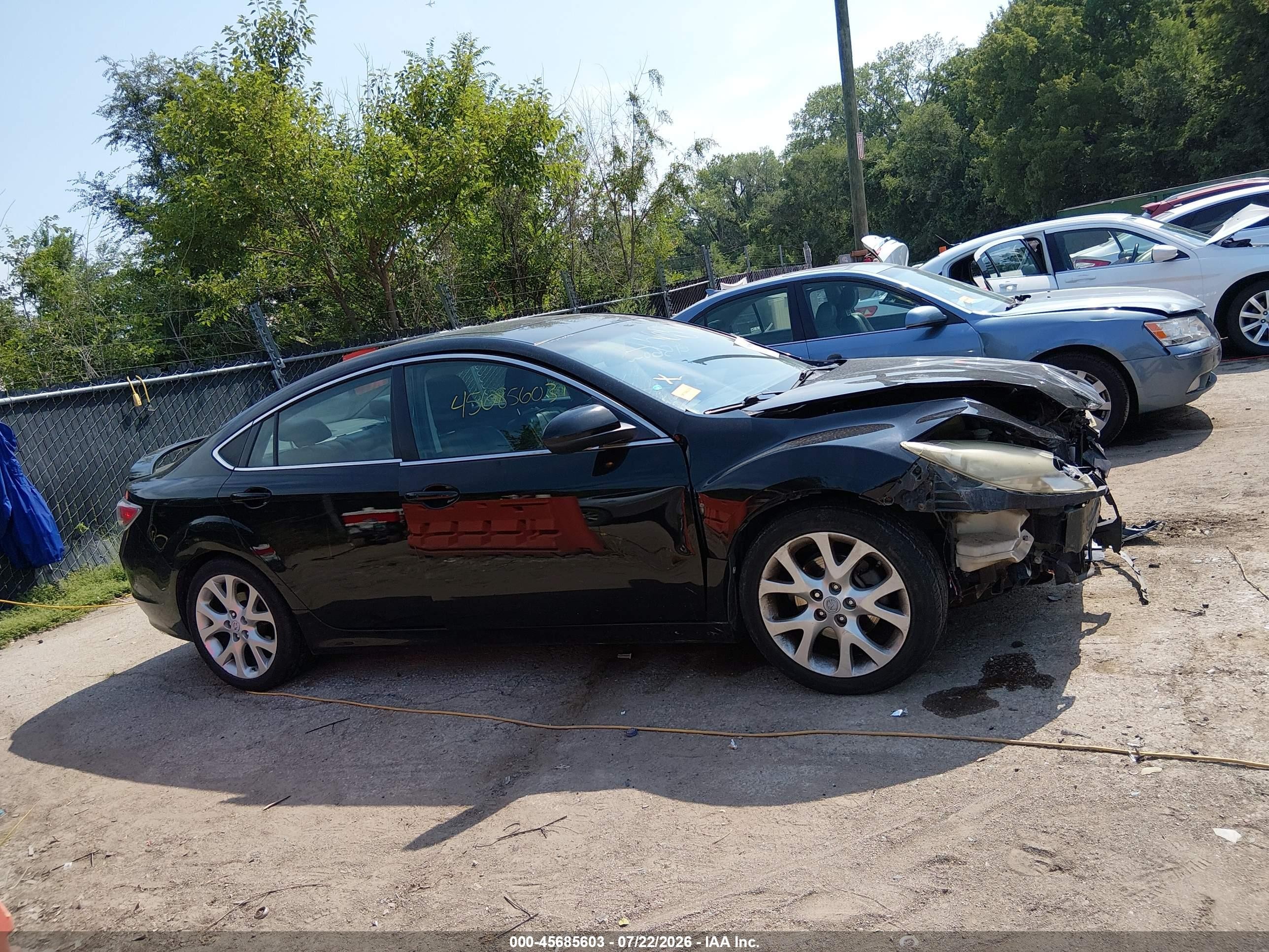 2009 Mazda Mazda6 S Grand Touring Black vin: 1YVHP82B795M33899