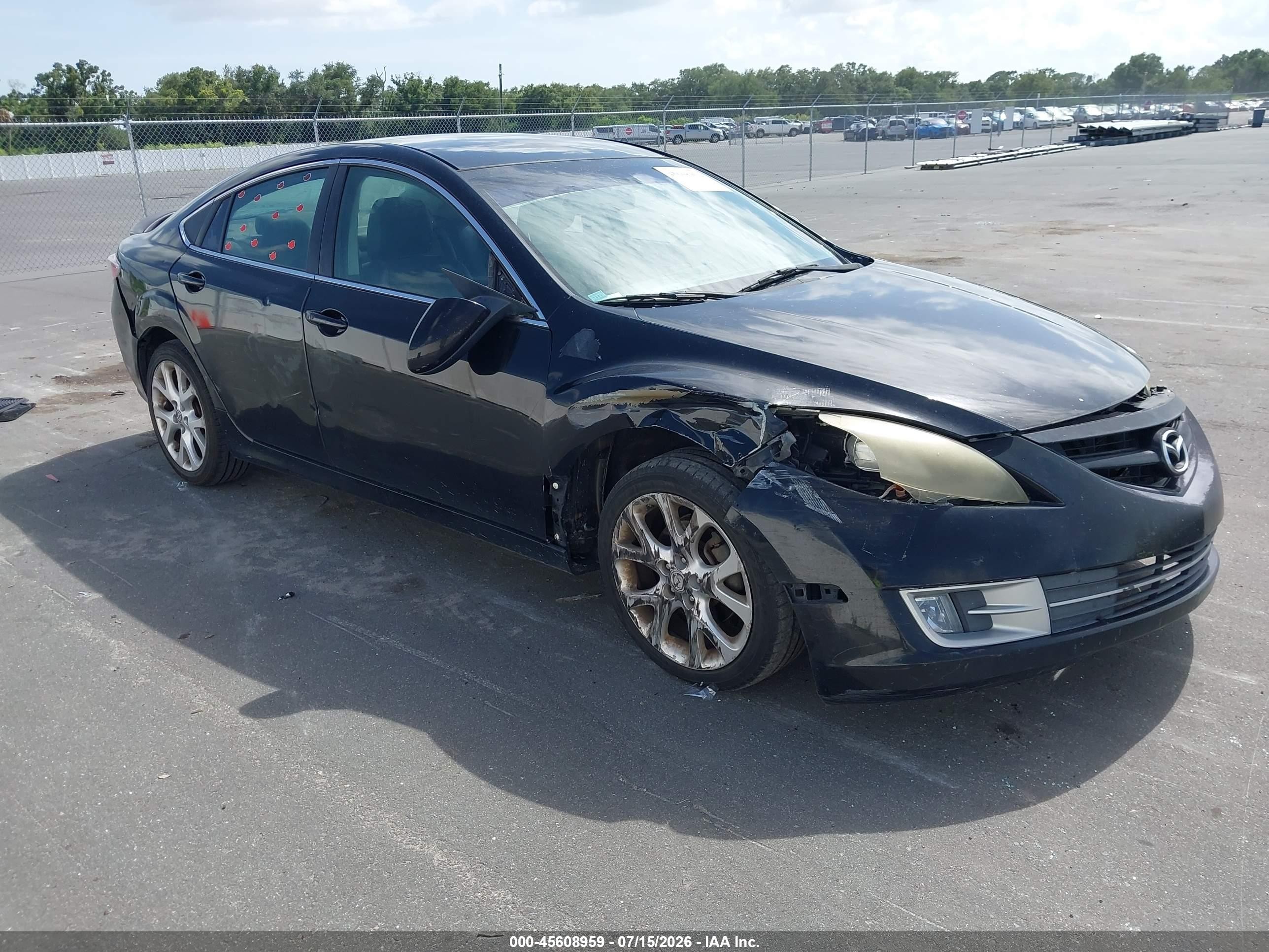 2009 Mazda Mazda6 S Touring Black vin: 1YVHP82B895M43891