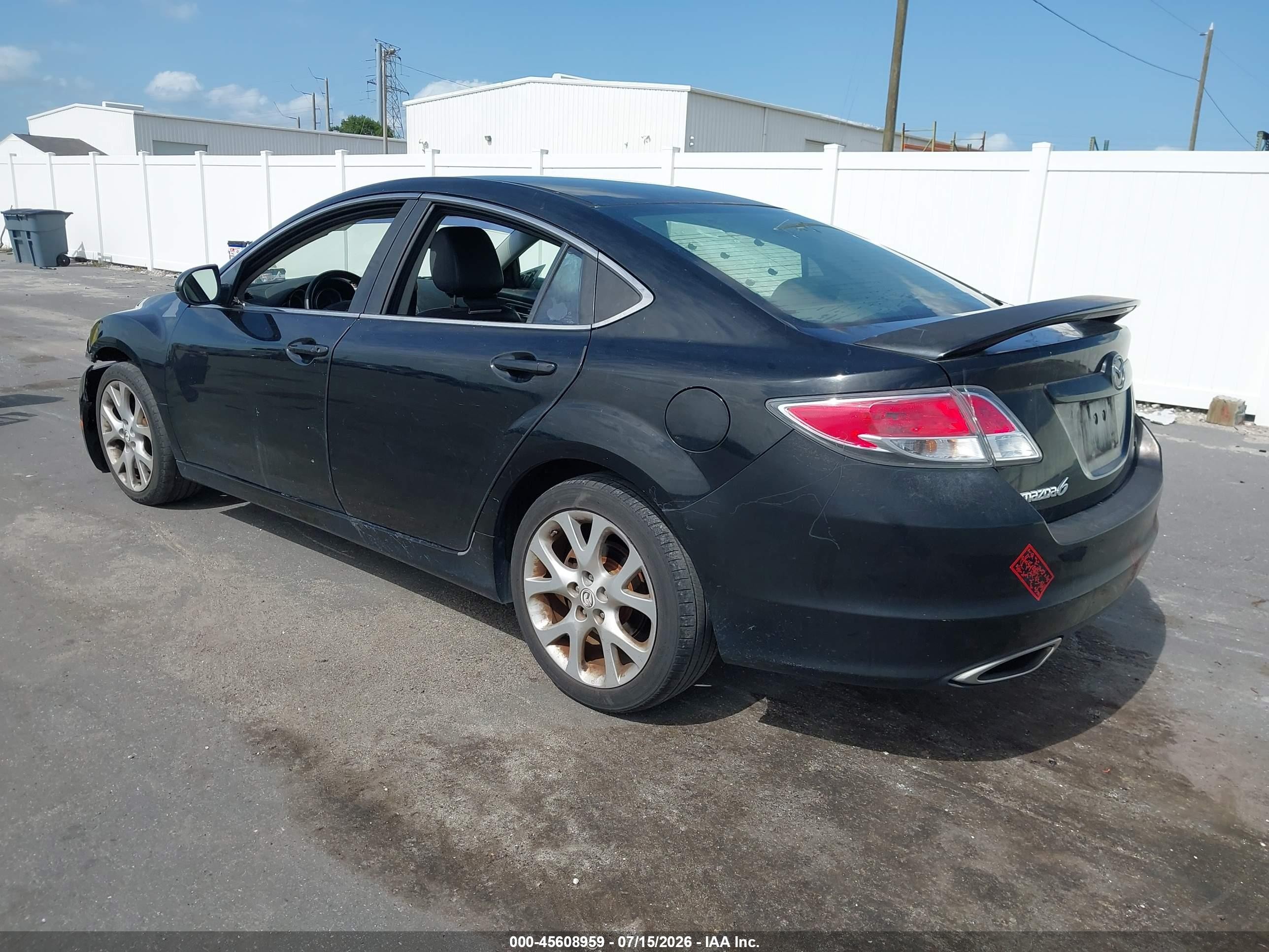 2009 Mazda Mazda6 S Touring Black vin: 1YVHP82B895M43891