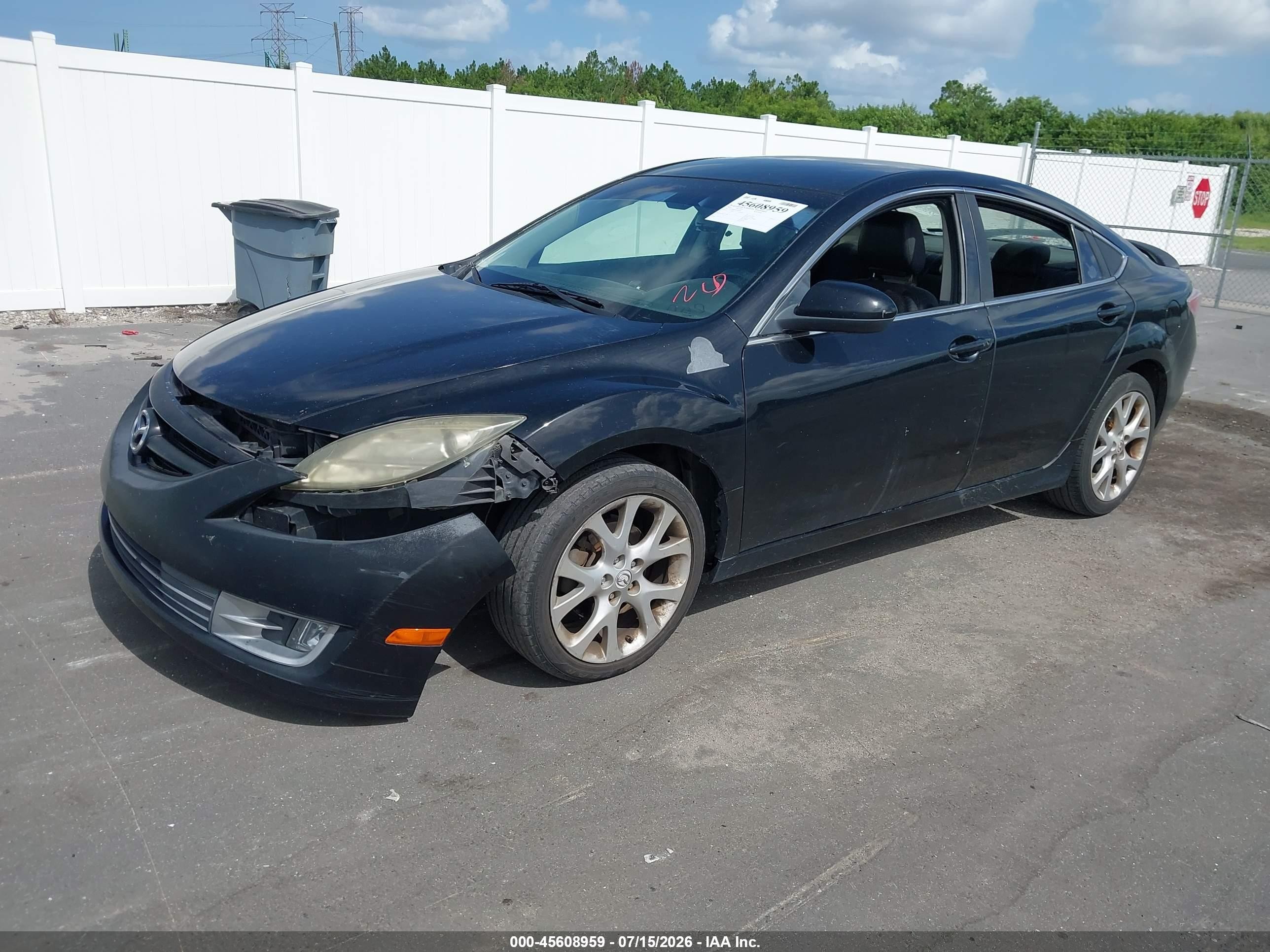 2009 Mazda Mazda6 S Touring Black vin: 1YVHP82B895M43891