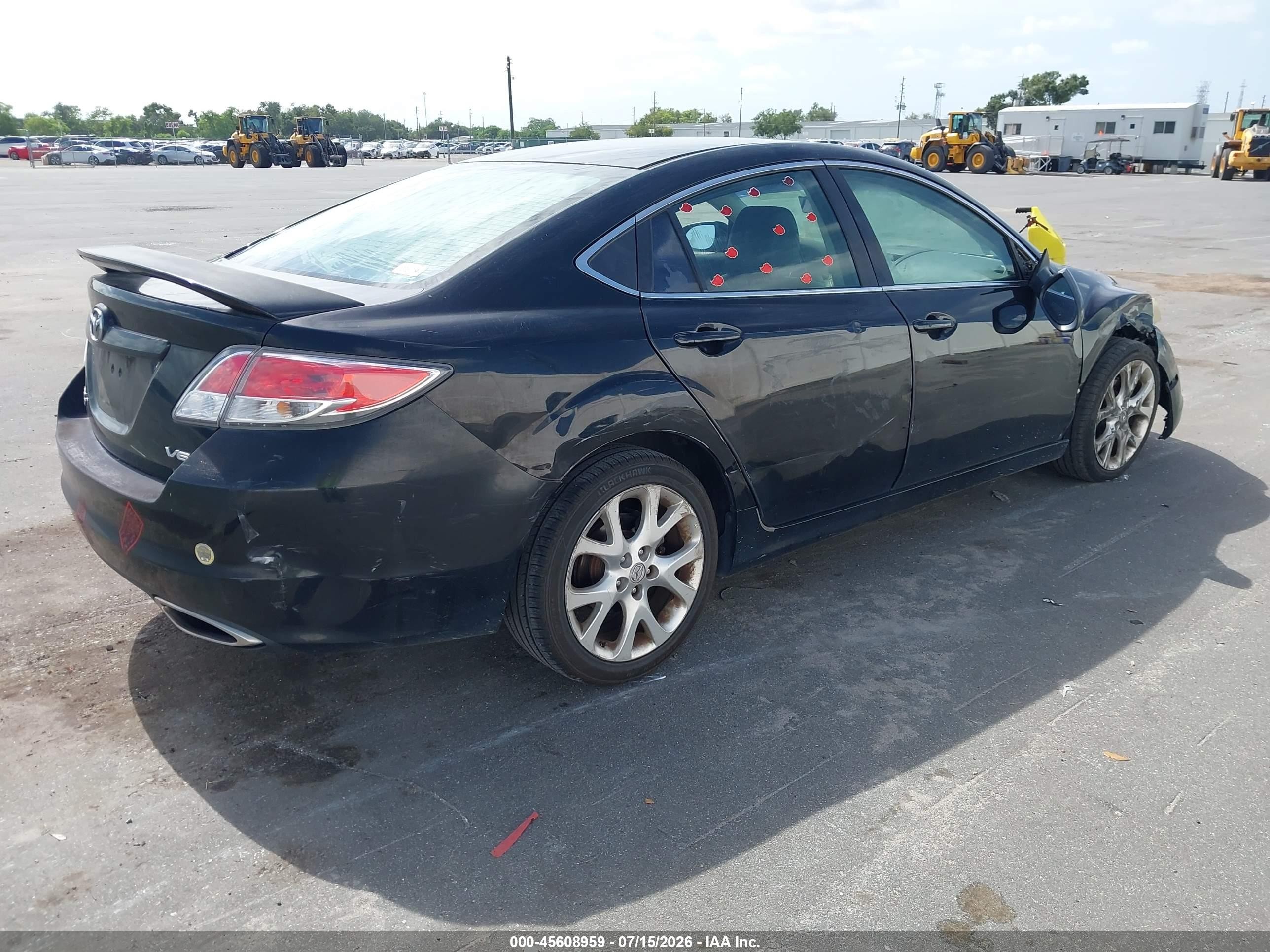 2009 Mazda Mazda6 S Touring Black vin: 1YVHP82B895M43891