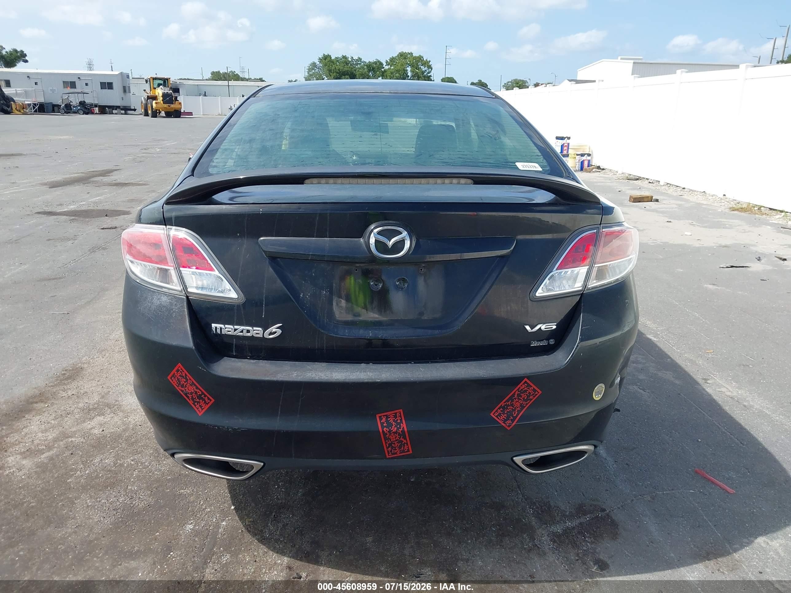 2009 Mazda Mazda6 S Touring Black vin: 1YVHP82B895M43891
