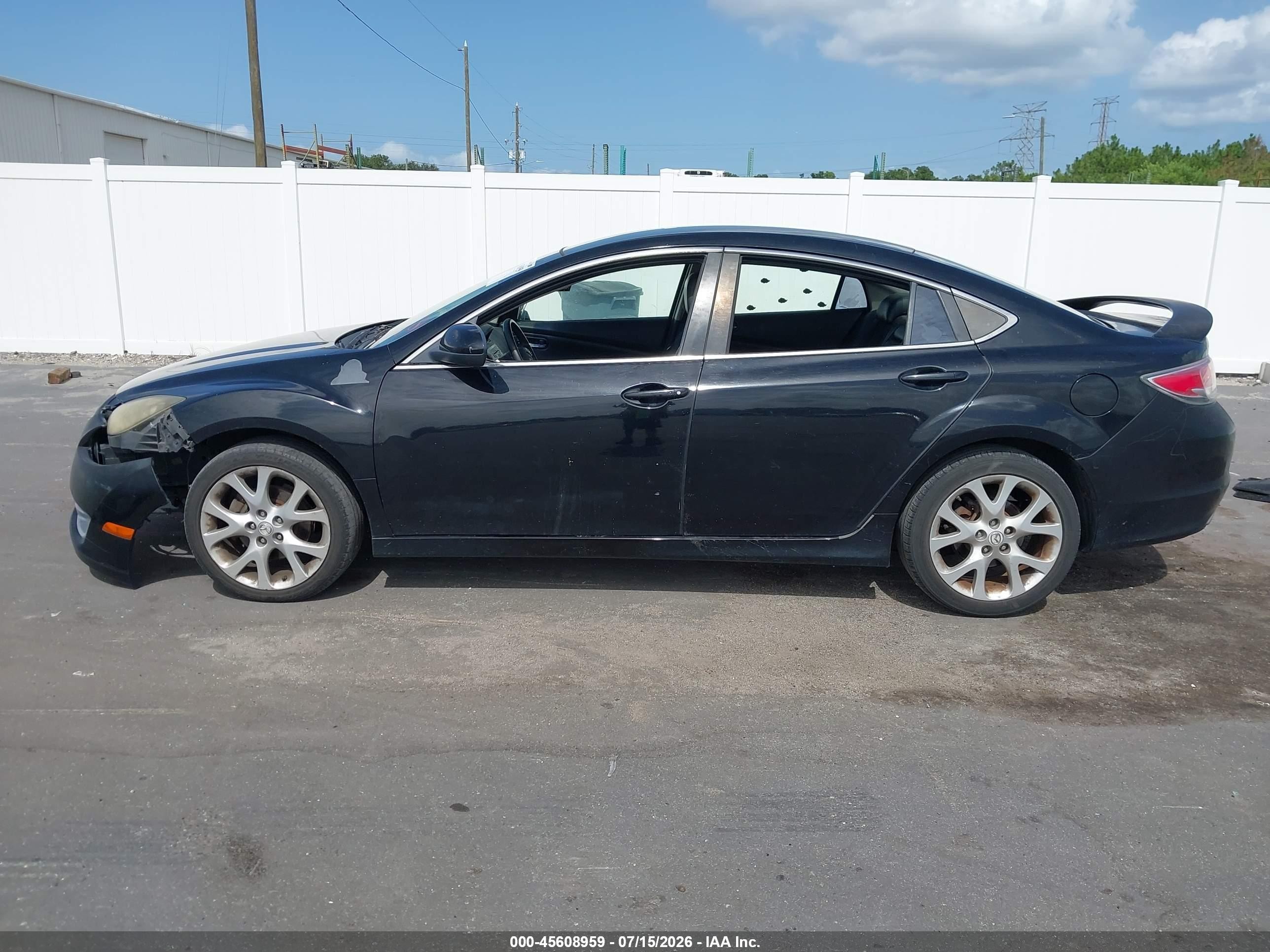 2009 Mazda Mazda6 S Touring Black vin: 1YVHP82B895M43891