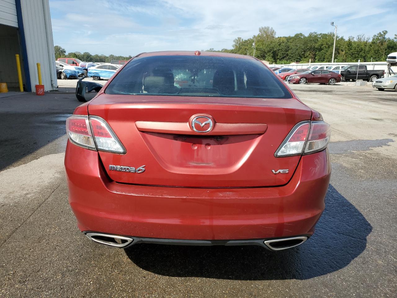 2009 Mazda 6 S Красный vin: 1YVHP82B995M11127