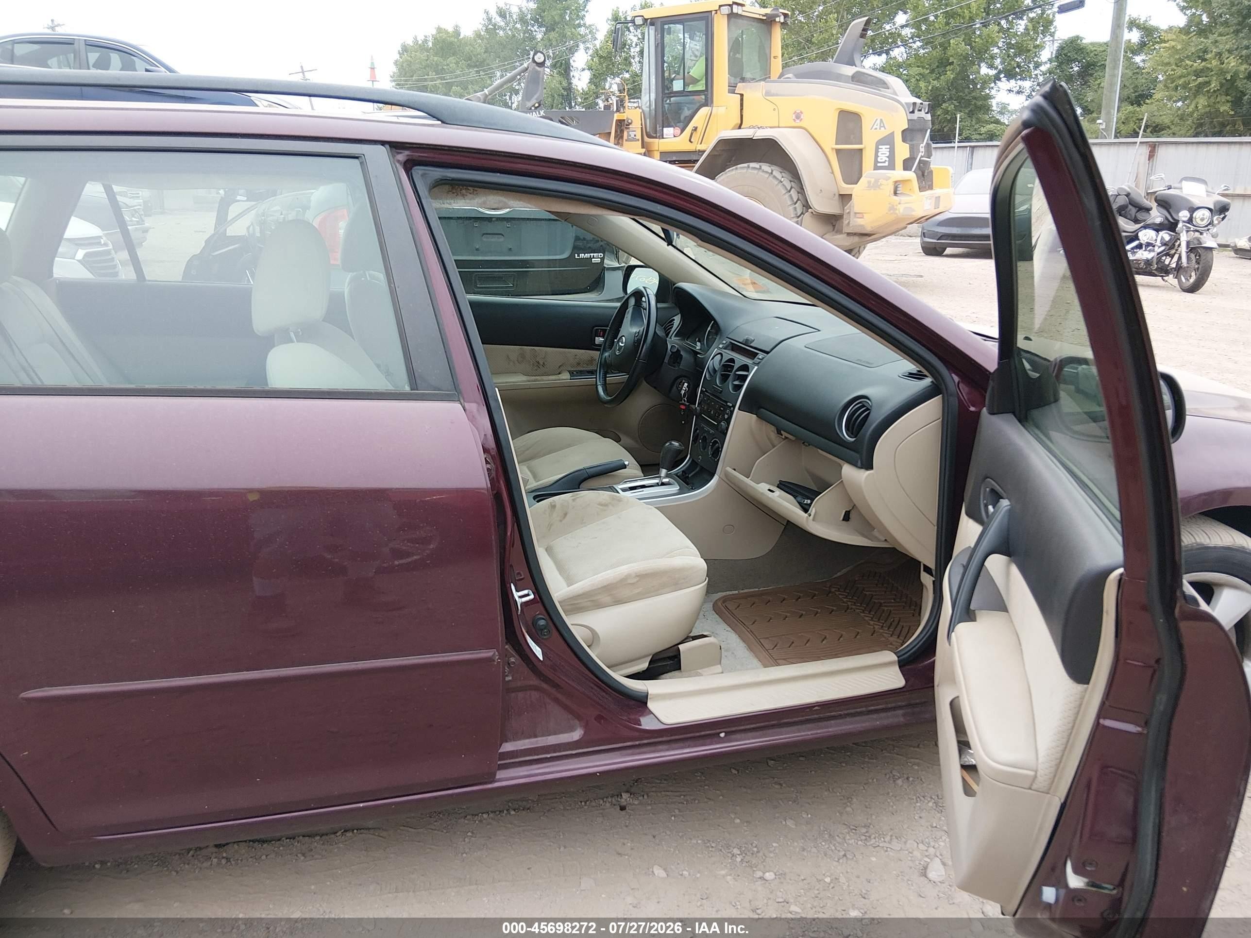 2006 Mazda Mazda6 S Maroon vin: 1YVHP82D065M03222